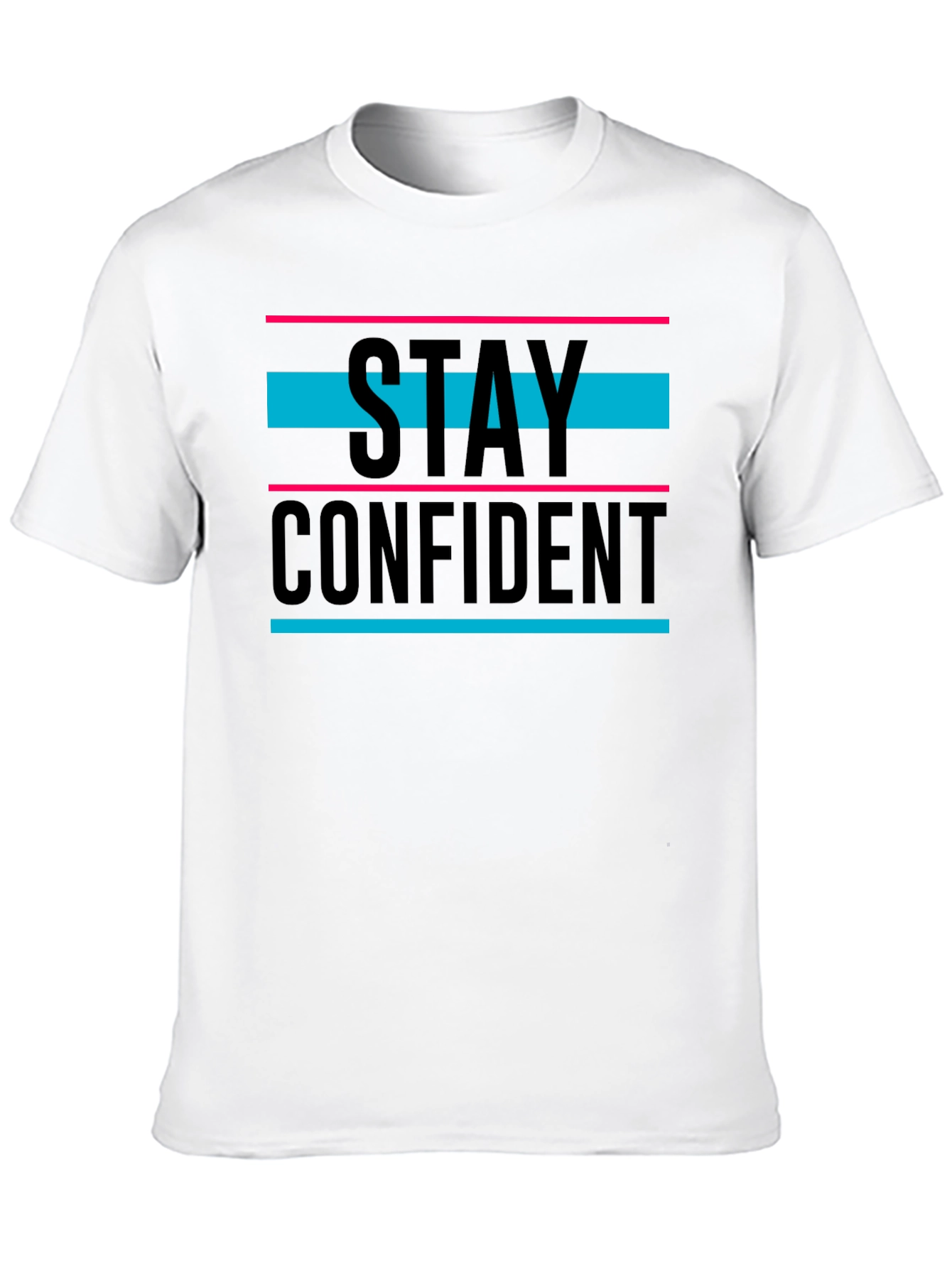 Black Stay Confident Graphic T-Shirt - Black view 10