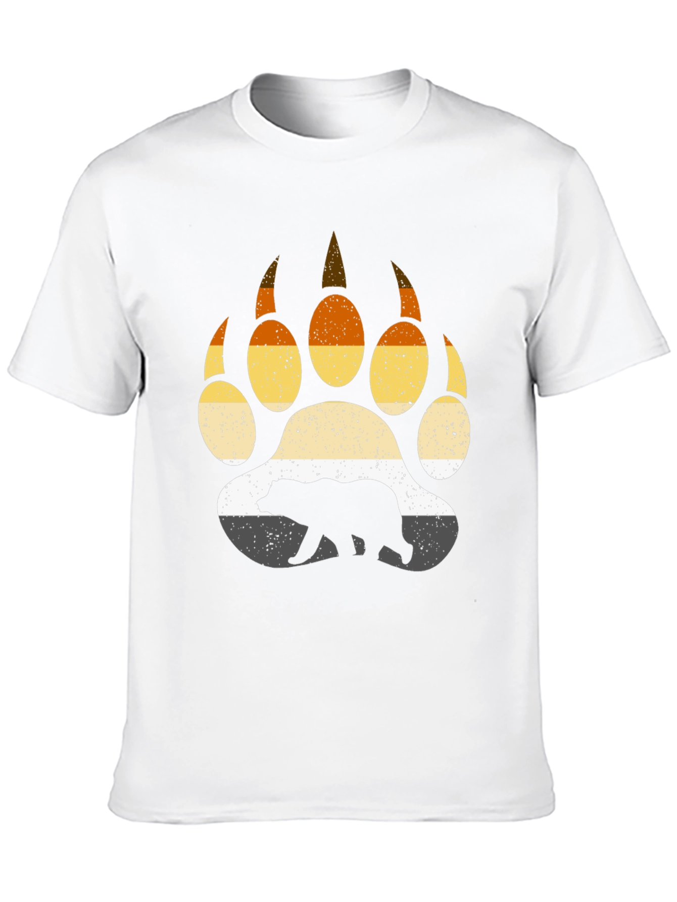 Black Bear Pride Paw Print T-Shirt view 10