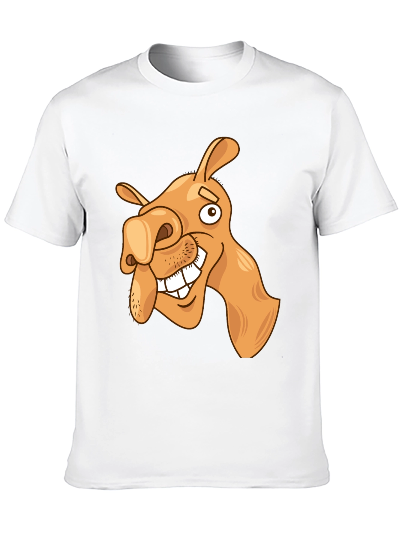 Black Funny Camel Cartoon Graphic Black T-Shirt view 10