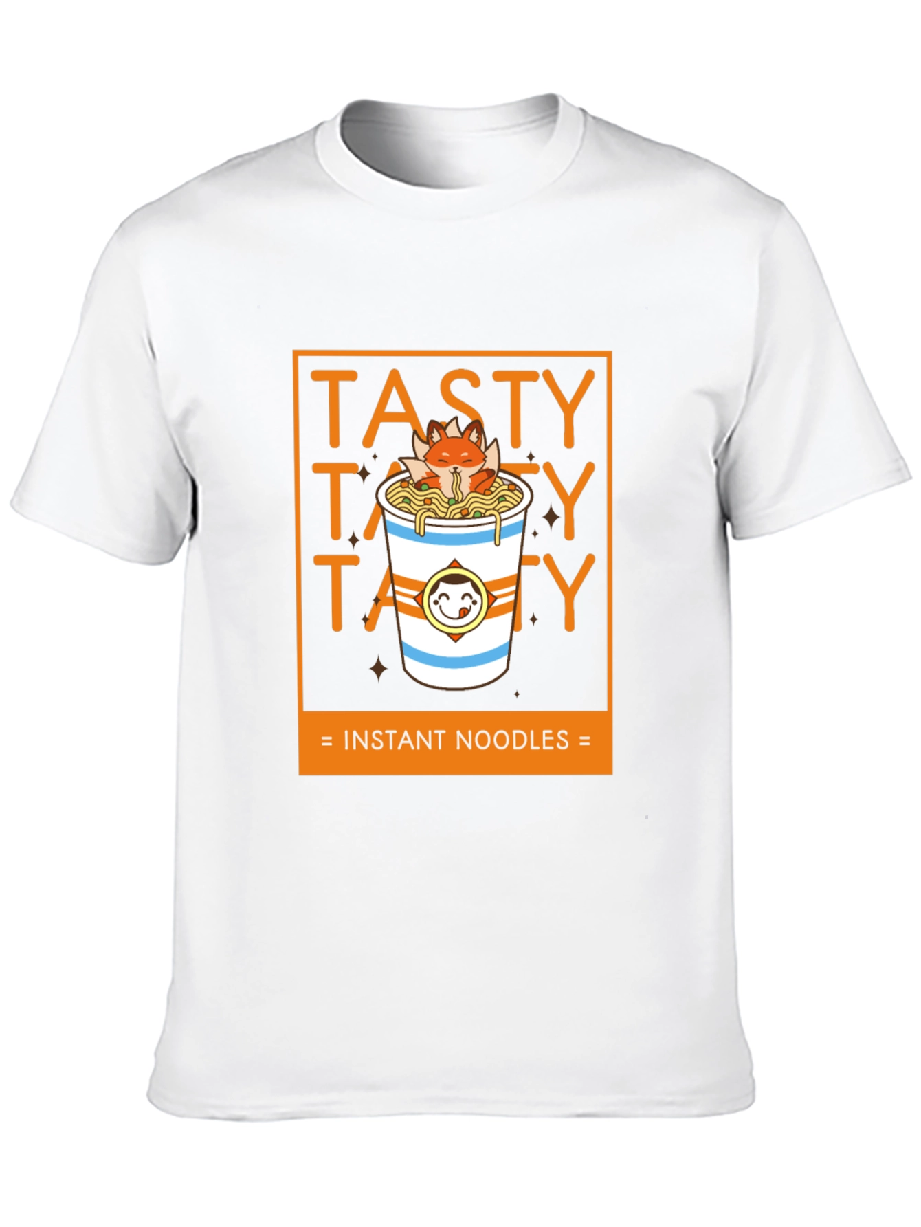 Black Tasty Instant Noodles Graphic T-Shirt view 10