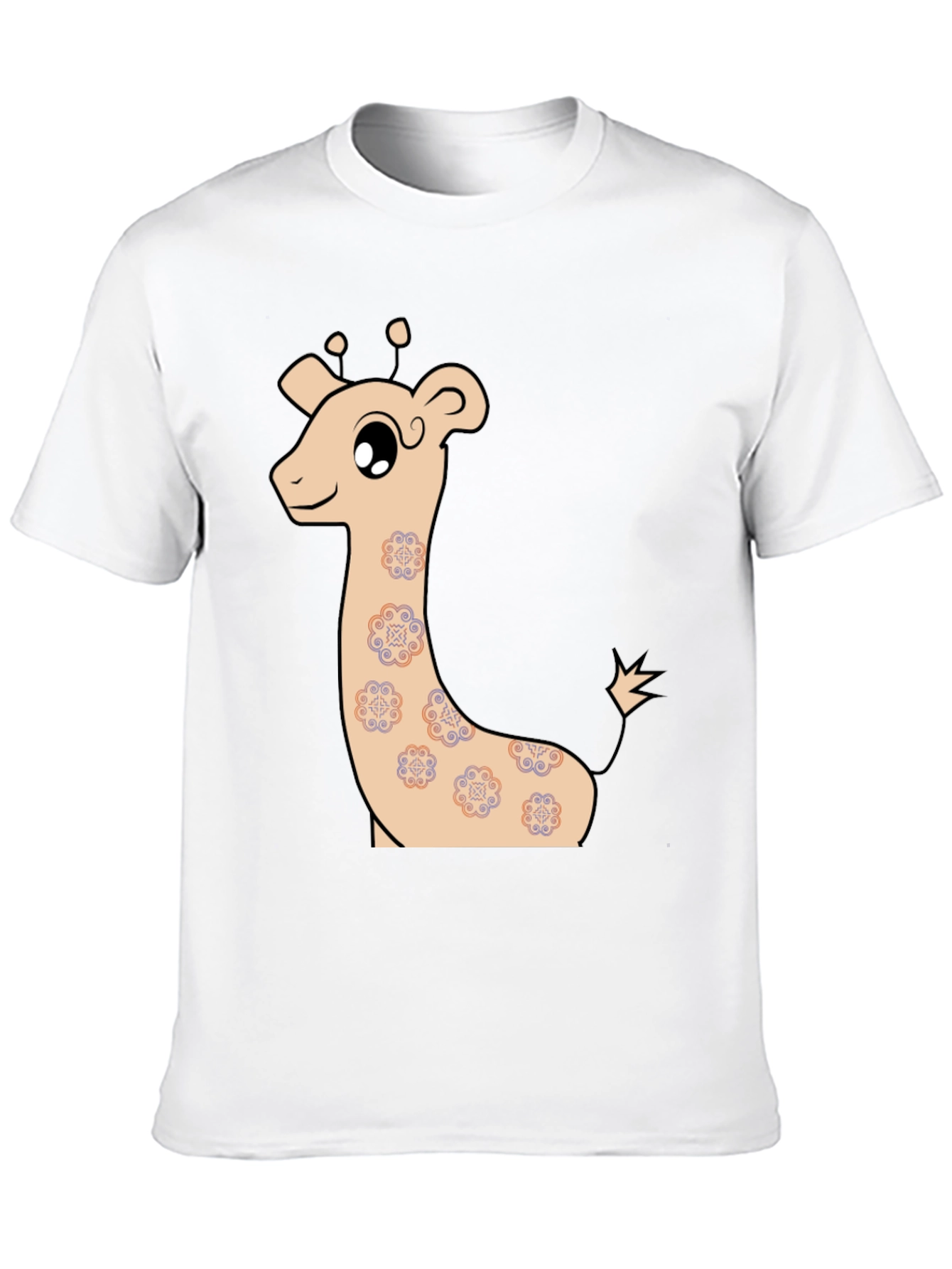 Black Cute Giraffe Graphic T-Shirt view 10