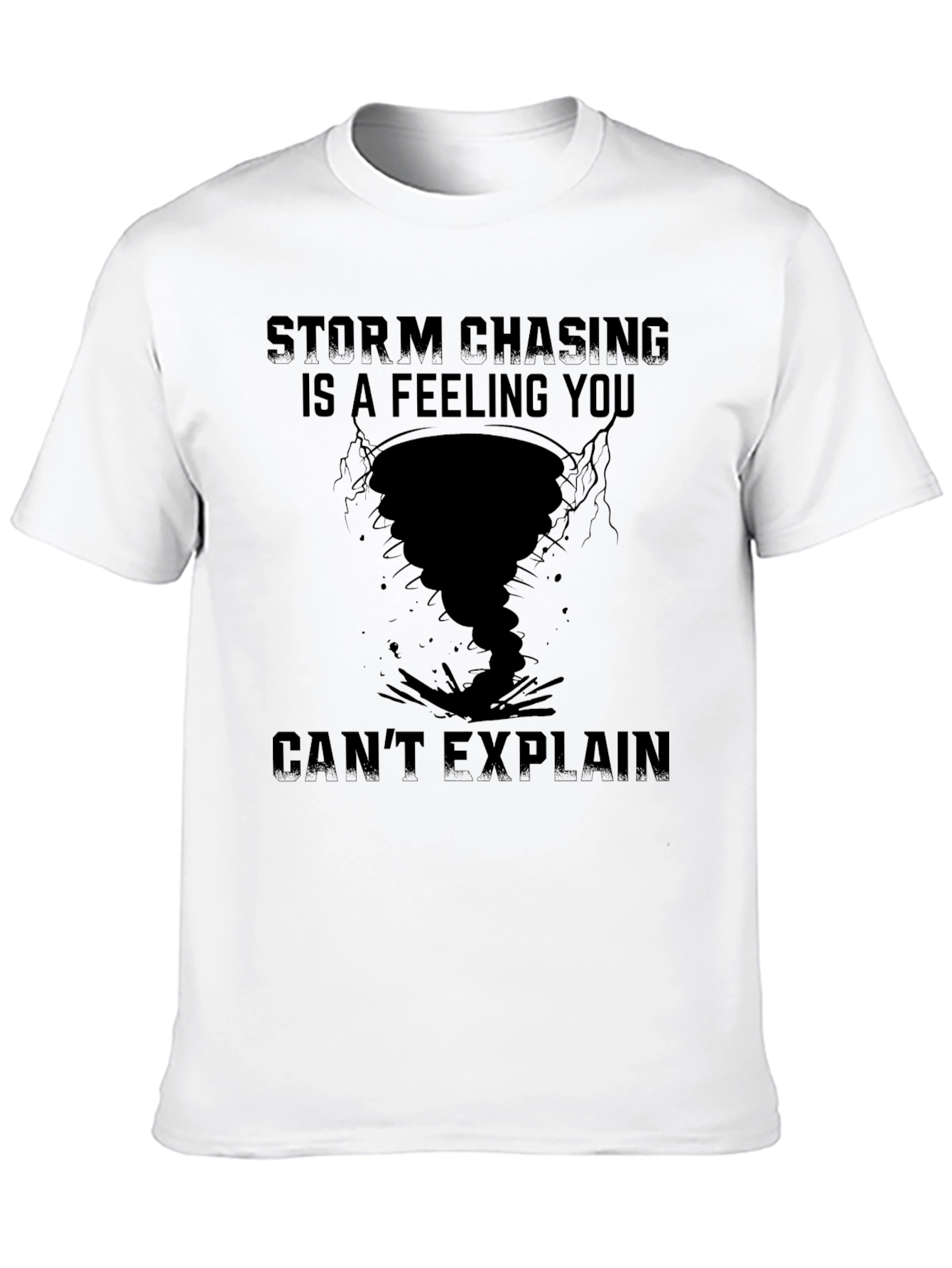 Black Storm Chasing T-Shirt - Weather Enthusiast Tee view 10