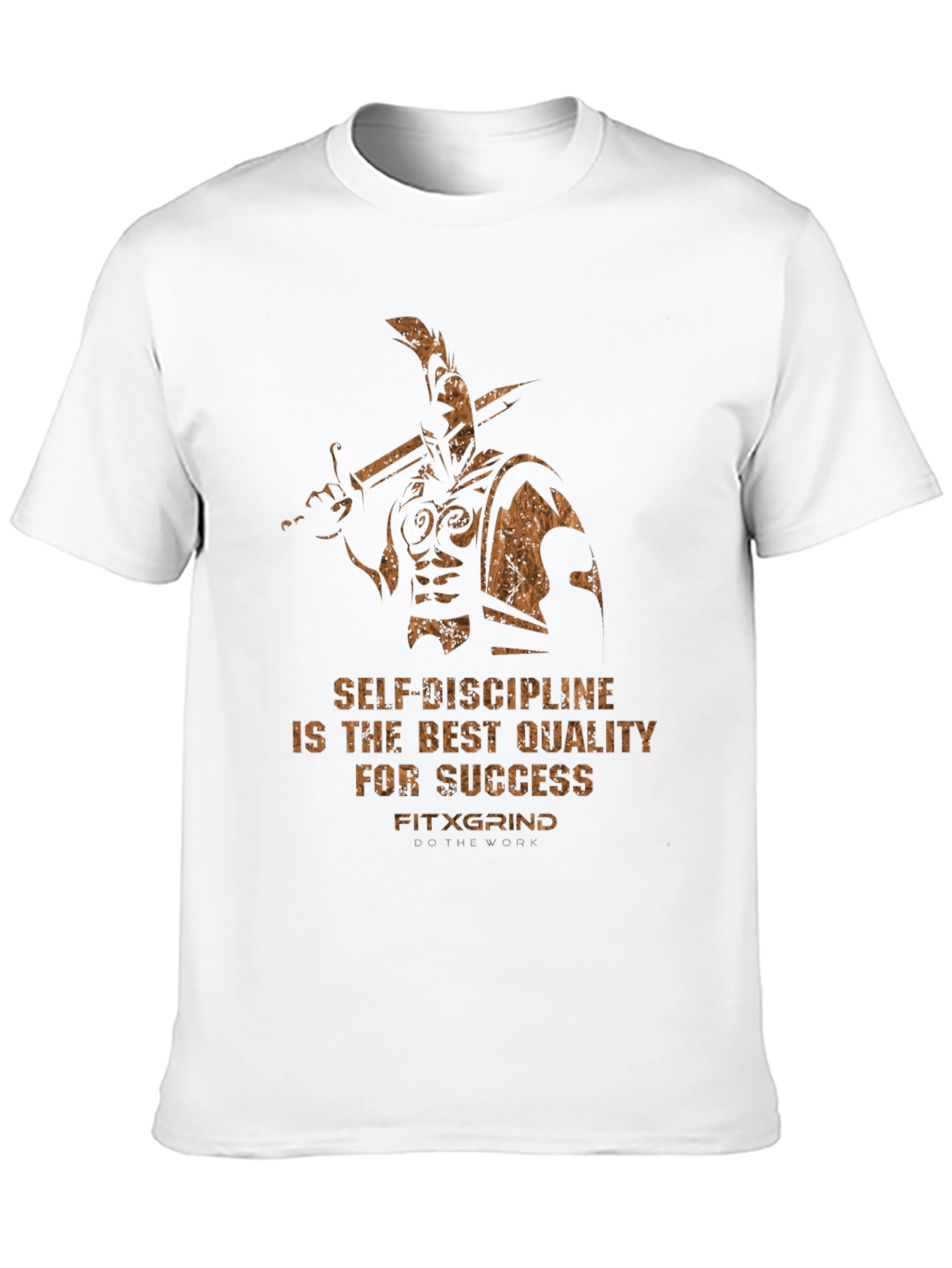 Black Motivational Warrior T-Shirt: Self-Discipline for Success view 10