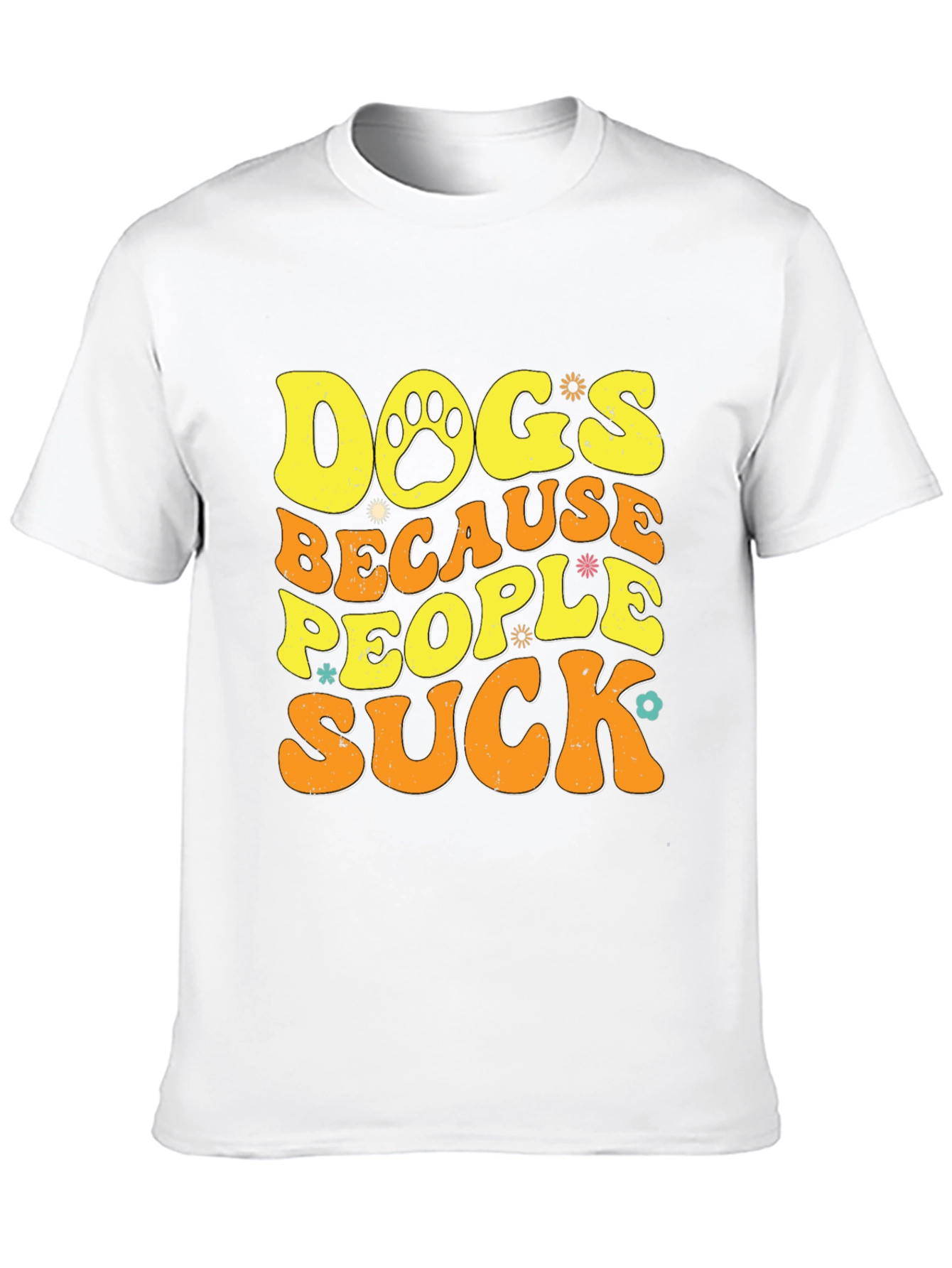Black Dogs Because People Suck T-Shirt view 10