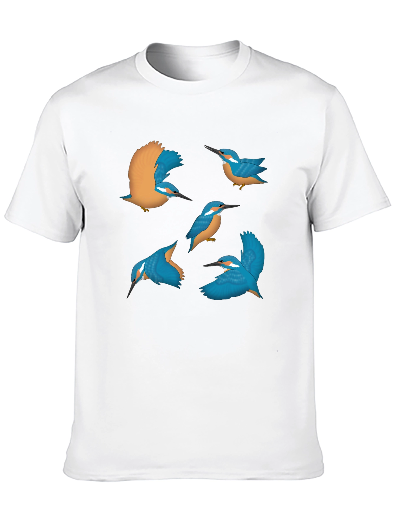 Black Kingfisher Graphic Tee - Nature Inspired Design view 10
