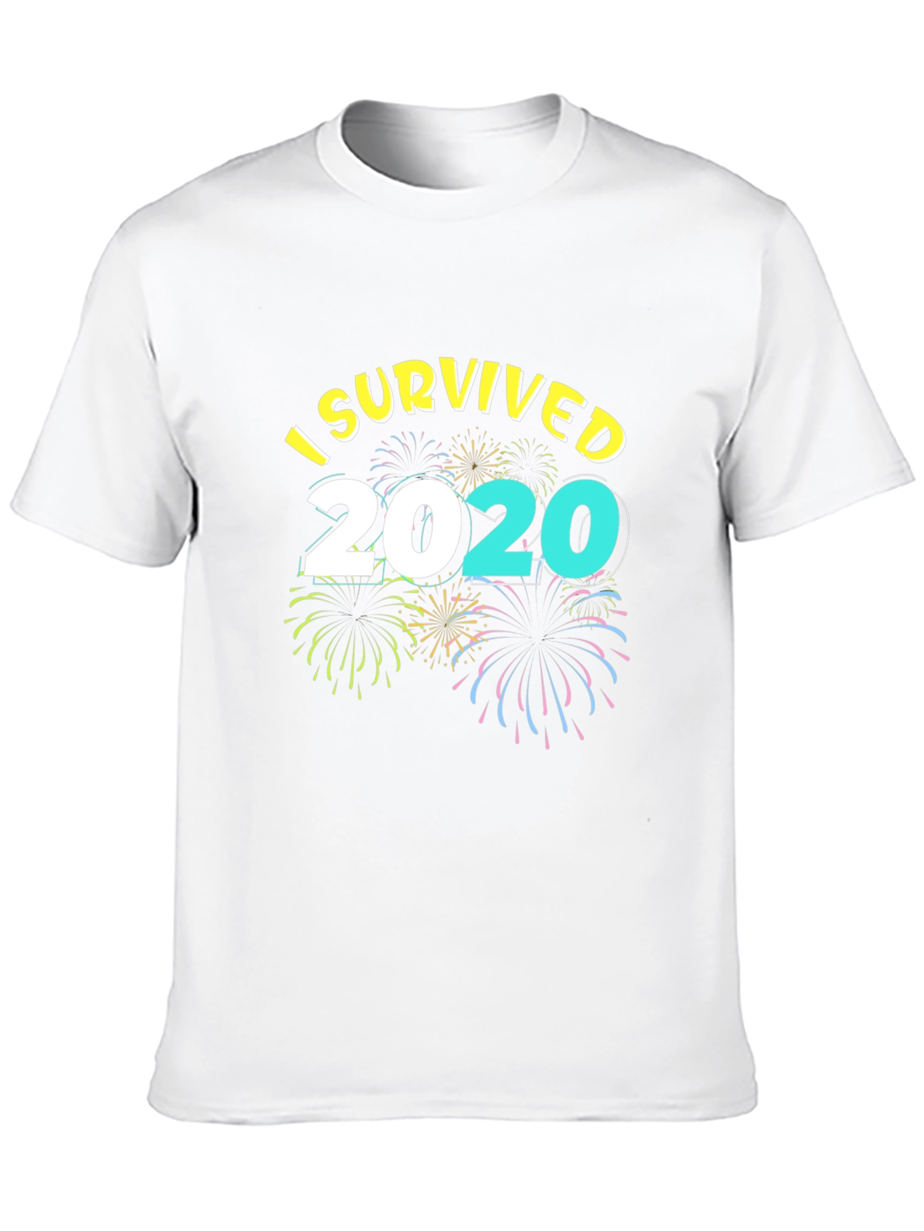 Black I Survived 2020 T-Shirt - Novelty Graphic Tee view 10