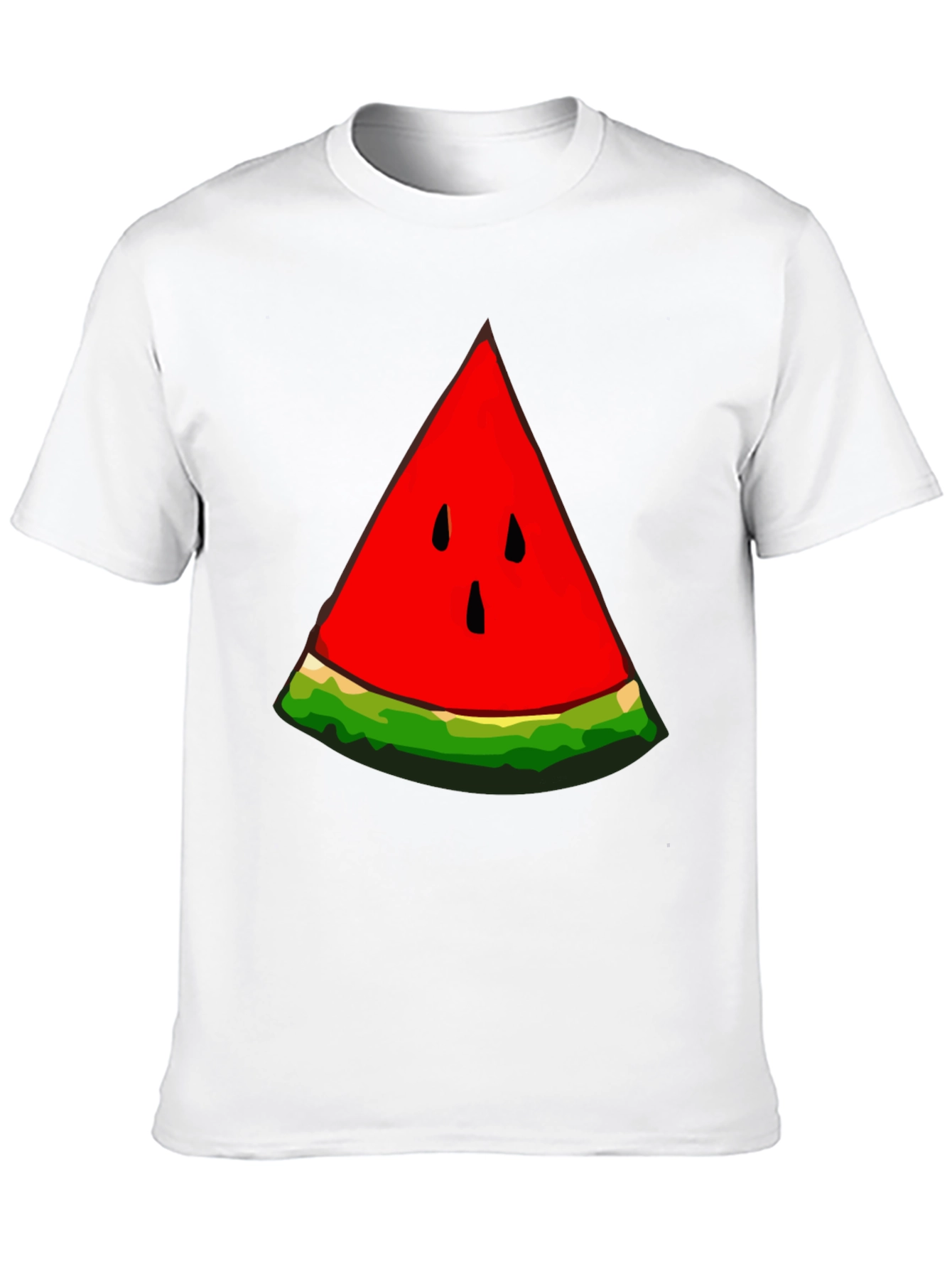 Black Watermelon Slice Graphic T-Shirt - Unisex Summer Style view 10