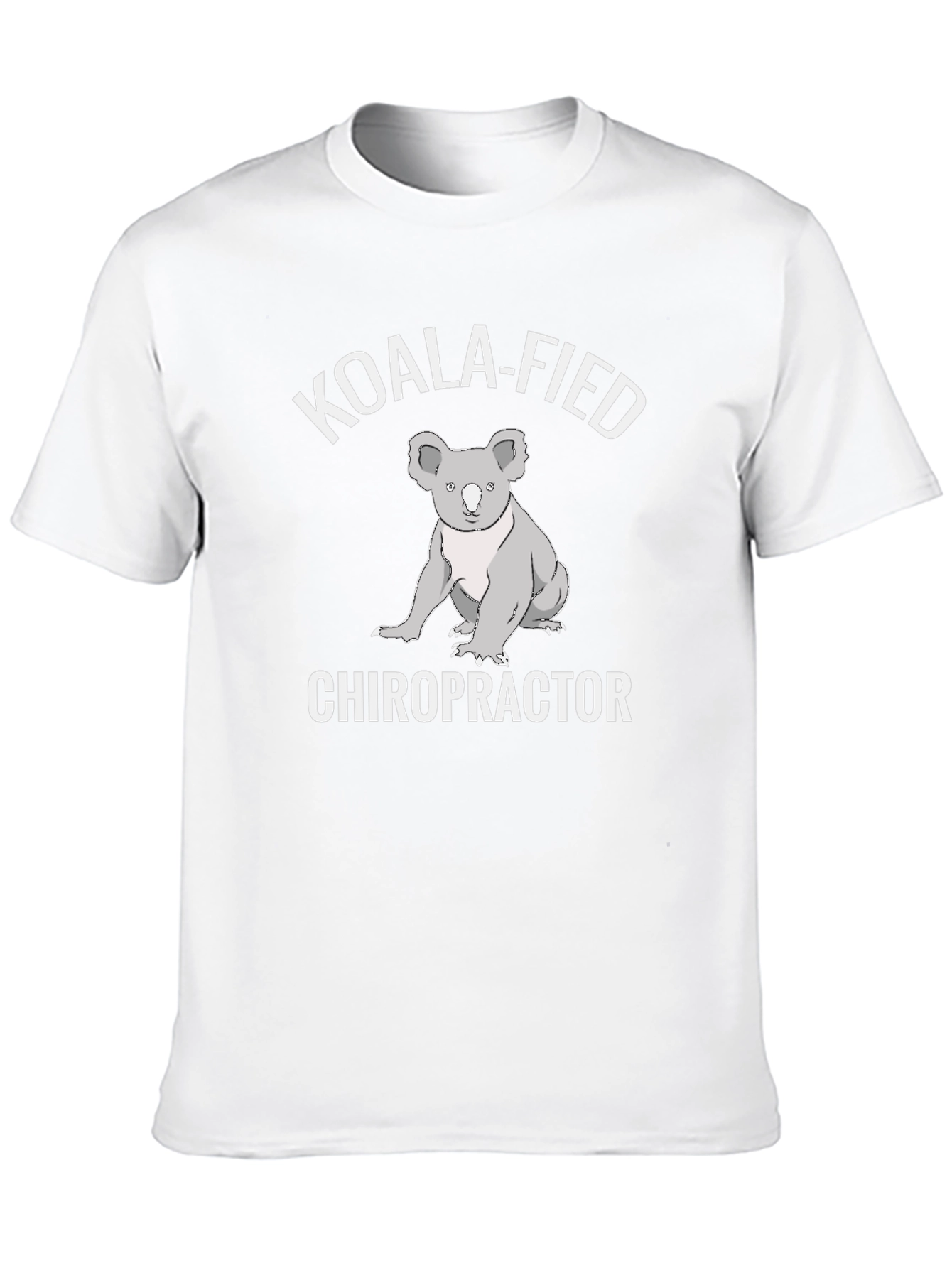 Black Koala-Fied Chiropractor Graphic Tee - Soft Cotton Shirt view 10