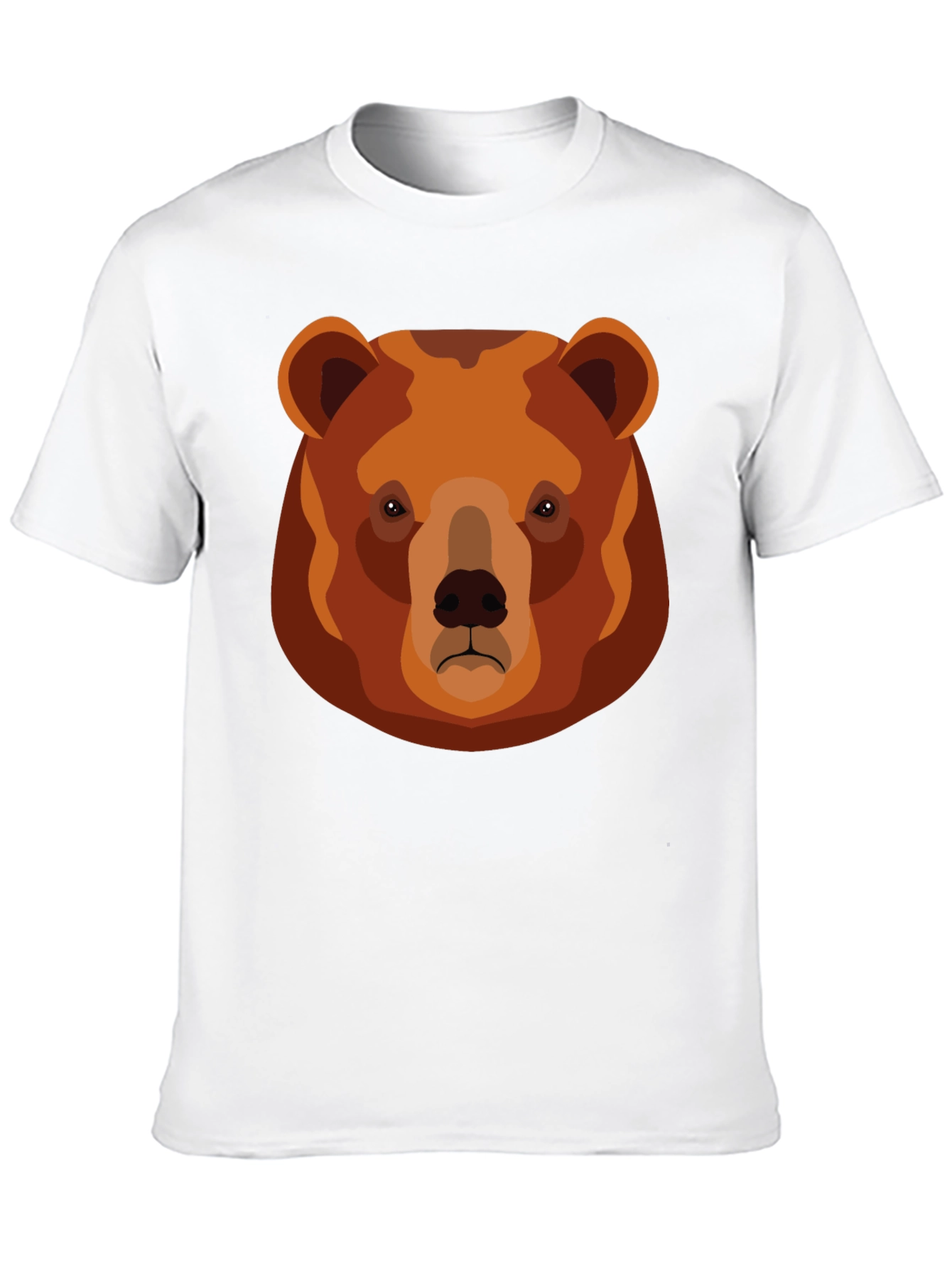 Black Grizzly Bear Graphic T-Shirt - Black Cotton Tee view 10