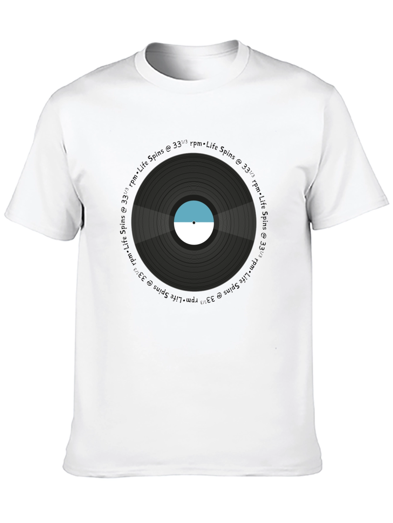 Black Life Spins Record T-Shirt view 10