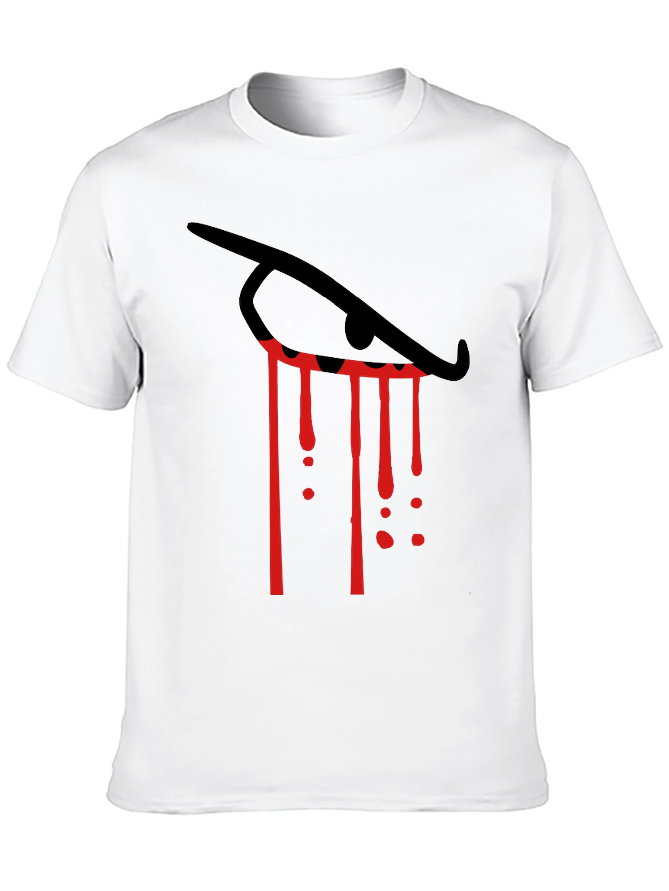 Black Eye Tears Blood Red Graphic Tee view 10
