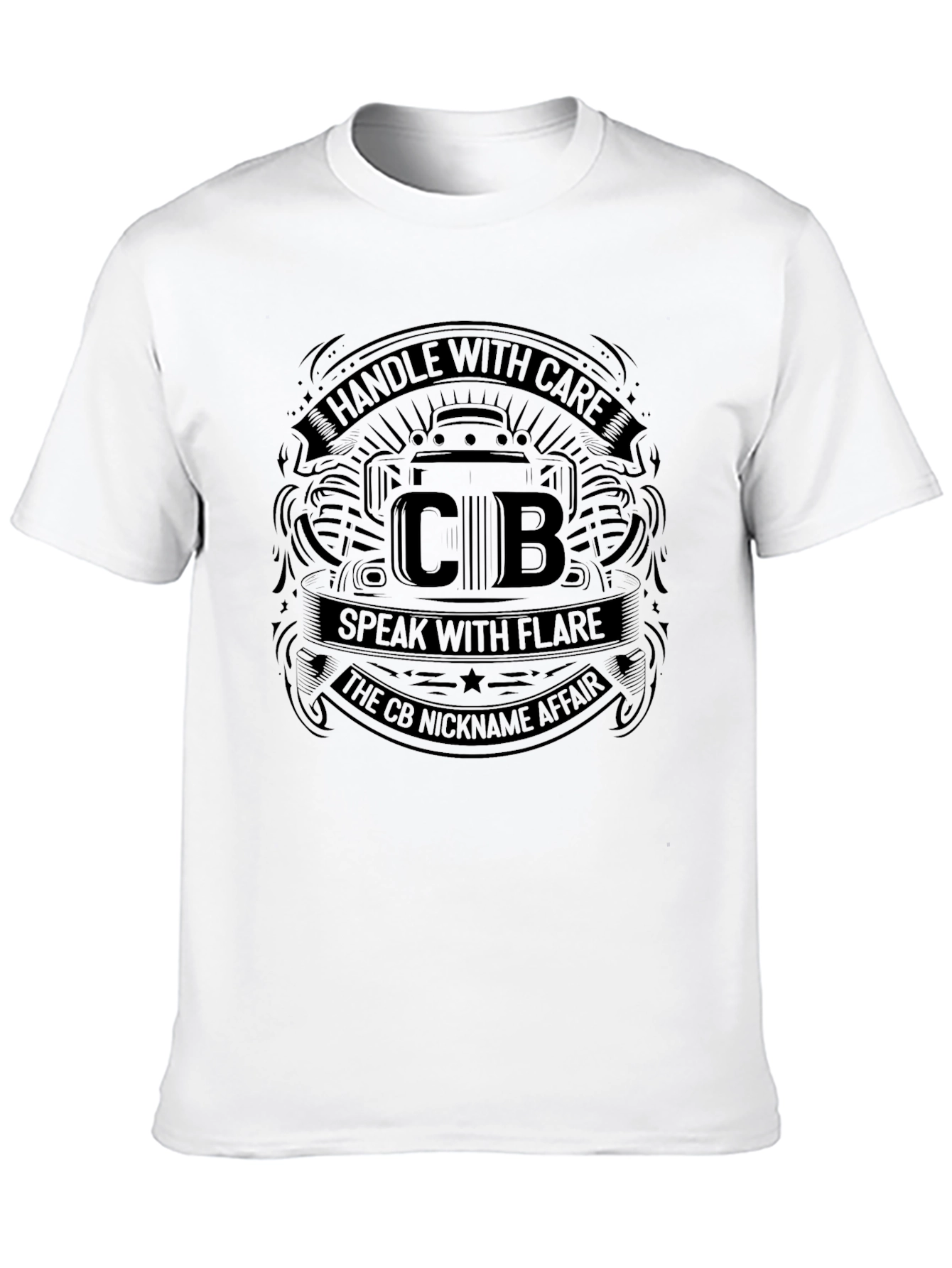 Black Handle With Care CB Nickname Affair T-Shirt view 10