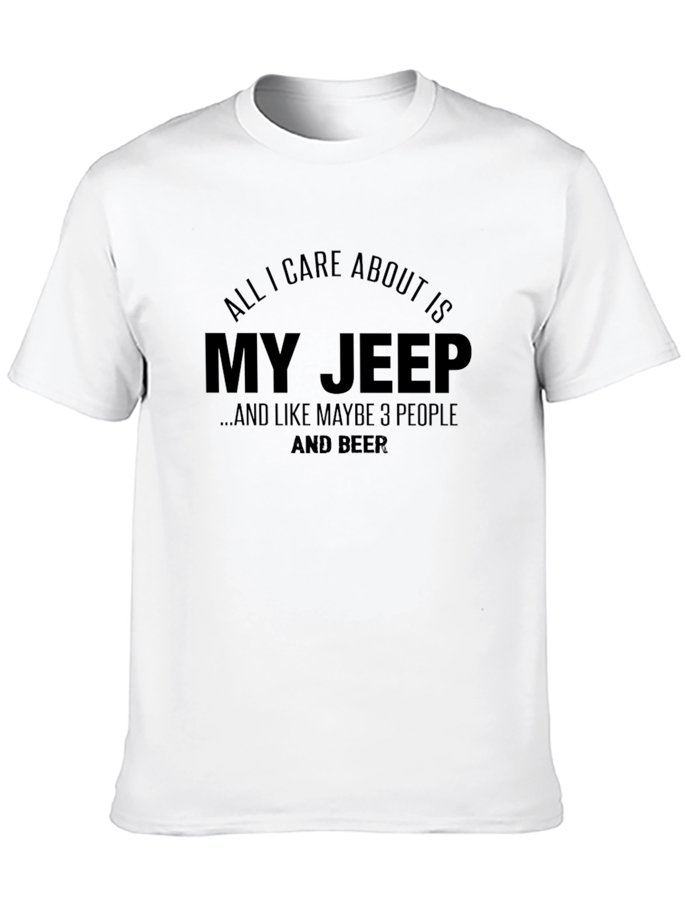 Black My Jeep, 3 People & Beer T-Shirt view 10