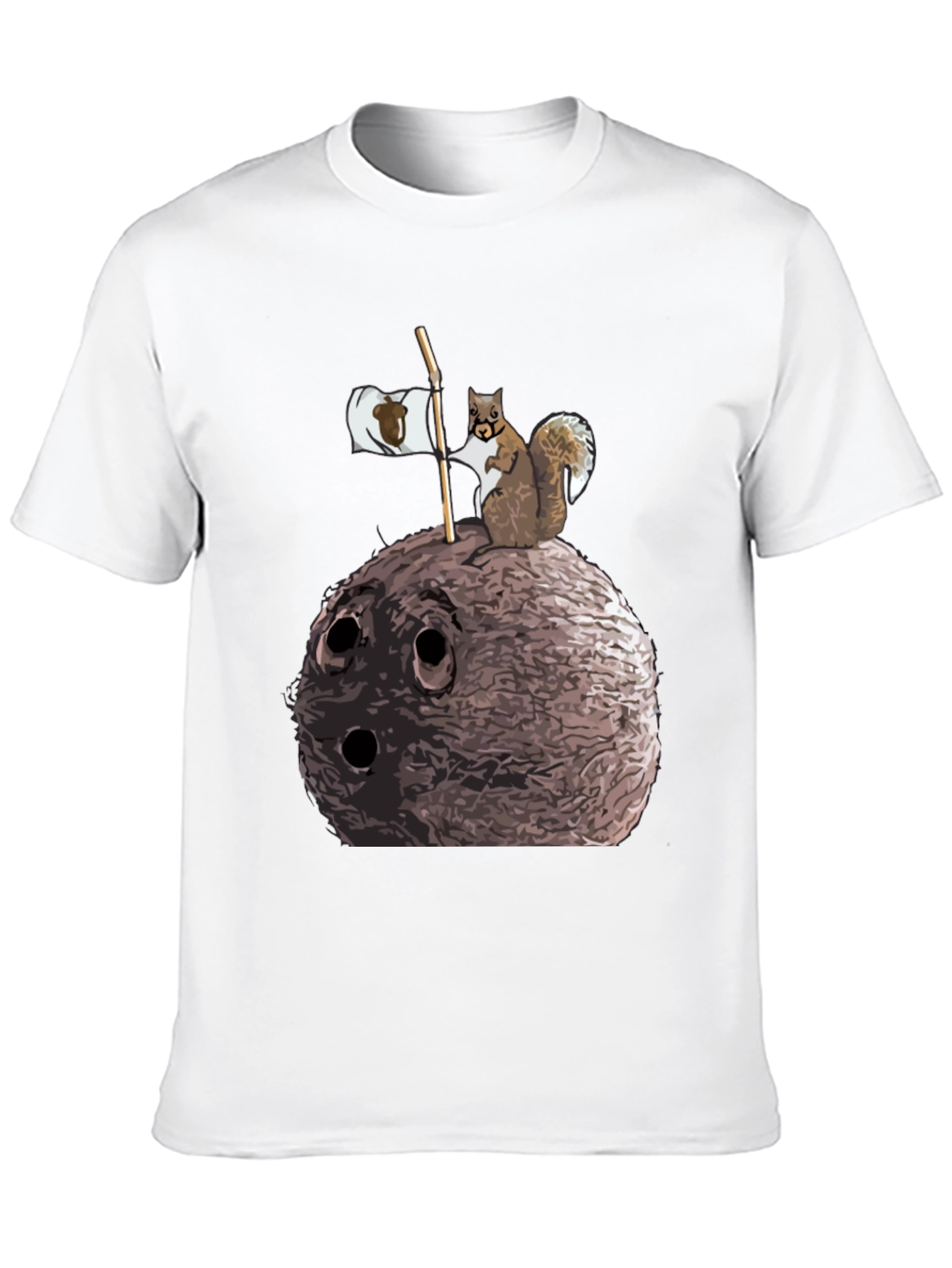 Black Nutty Squirrel Graphic Tee - Unique Humor view 10