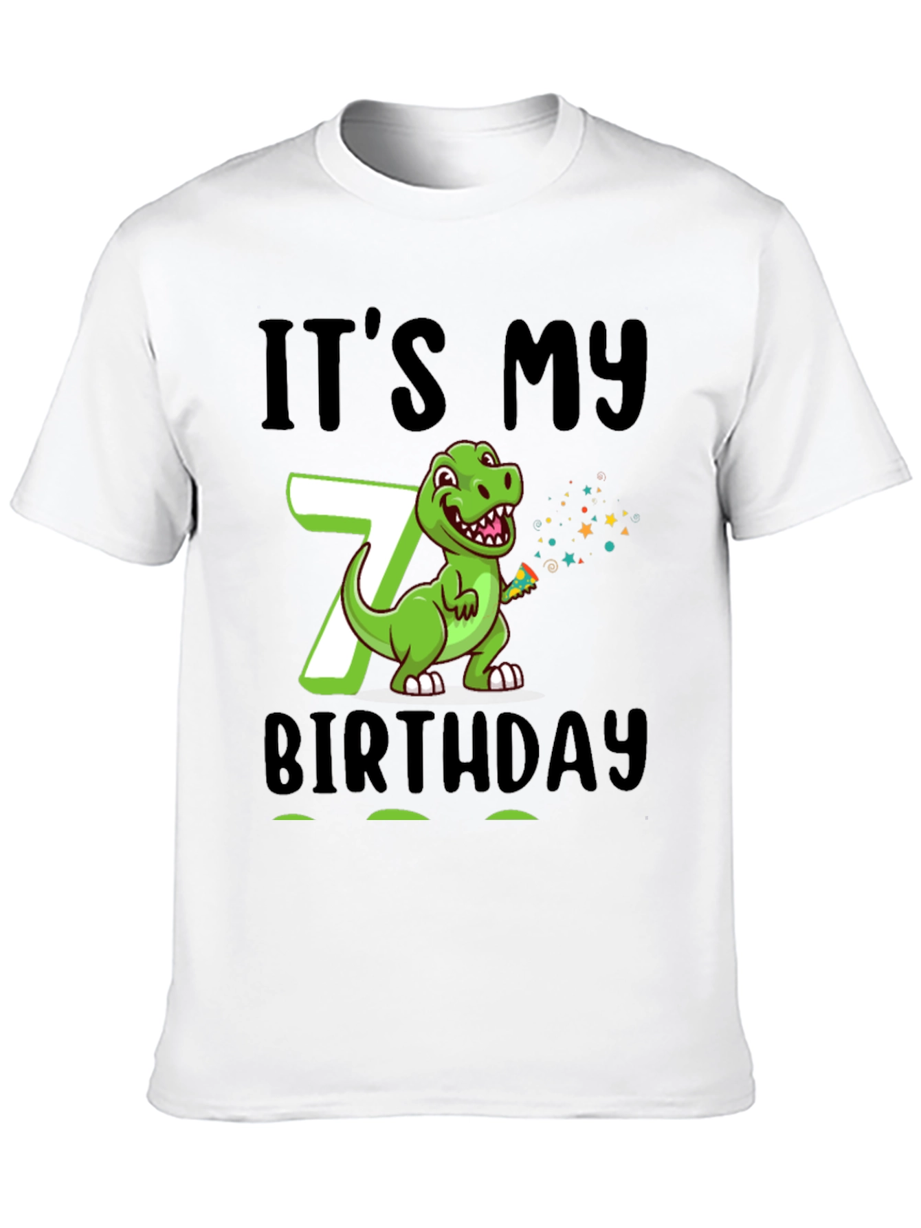 It's My 7th Birthday Dinosaur T-Shirt - 10