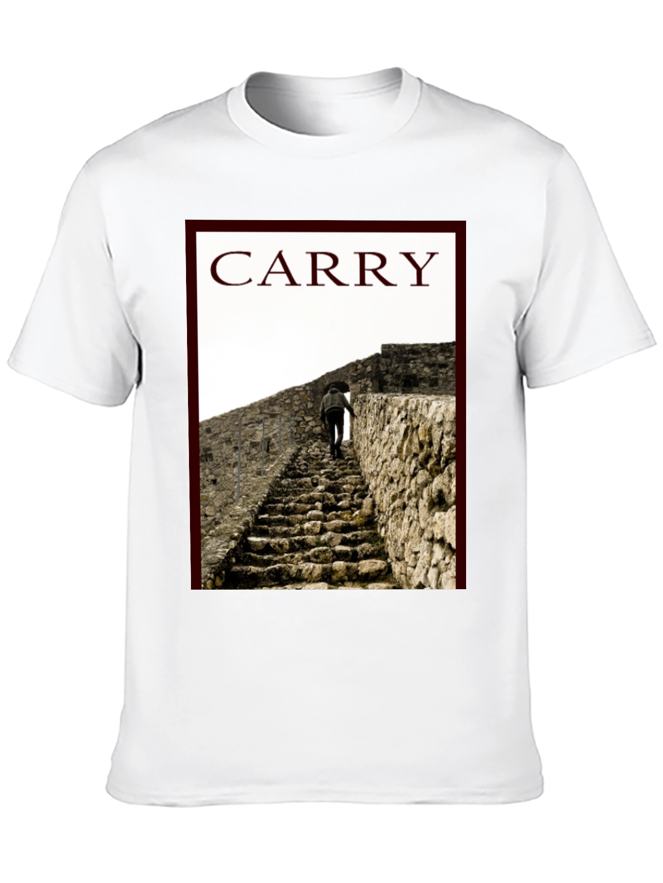 Black Carry Graphic Tee - Climb Your Way Up! view 10