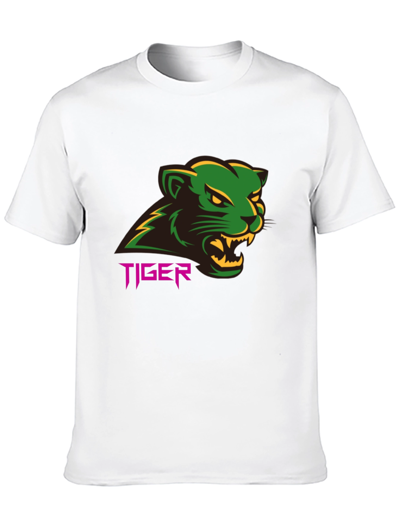Black Tiger Graphic Tee - Bold Black T-Shirt view 10