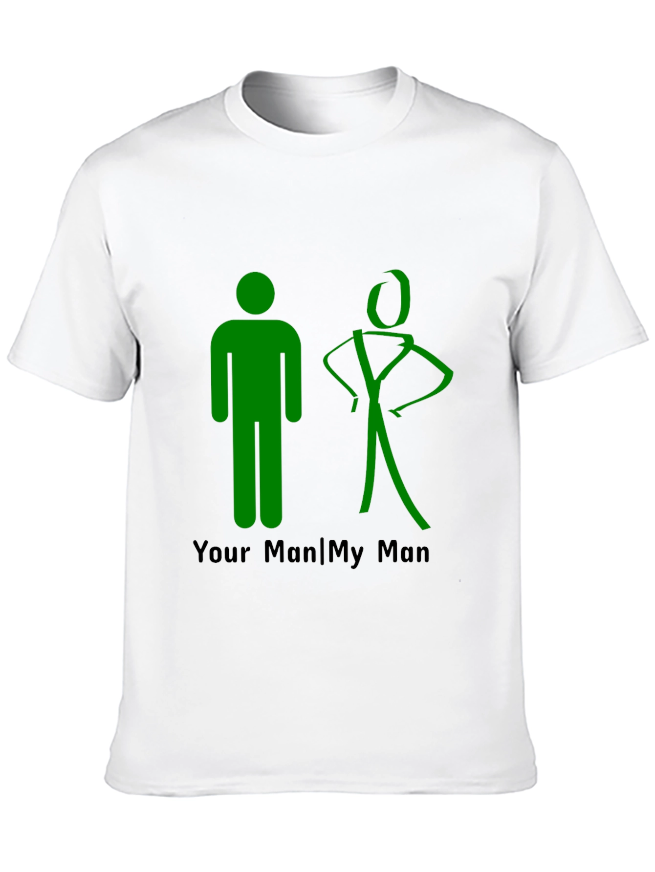 Black Your Man My Man Graphic Tee - Humorous T-Shirt view 10