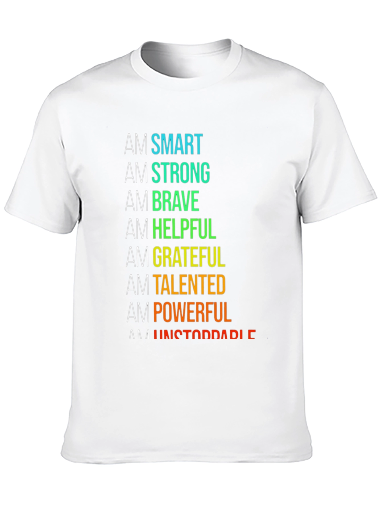 Black Affirmation T-Shirt: Smart, Strong, Brave & More! view 10