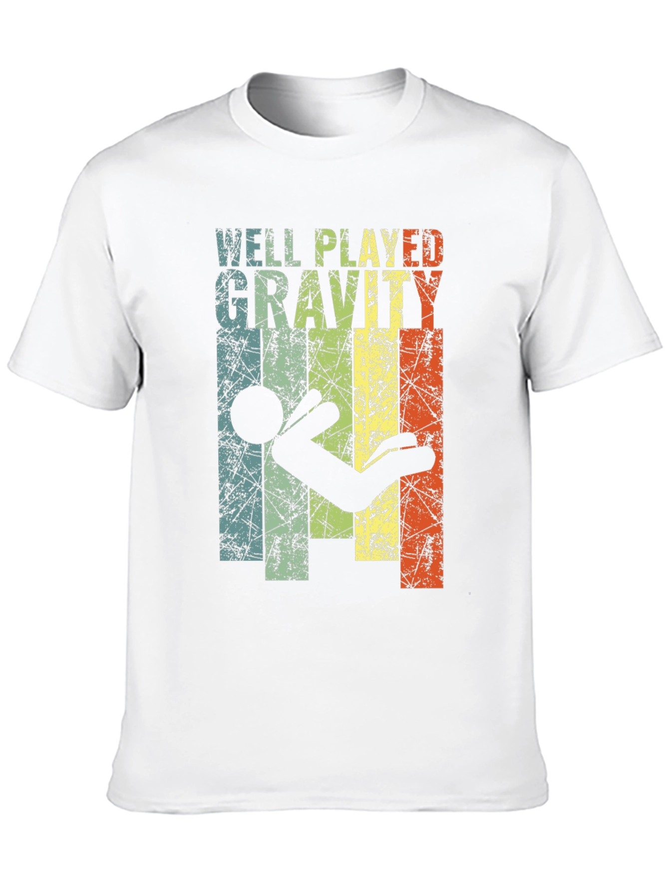Black Well Played Gravity Graphic T-Shirt - Funny Design view 10