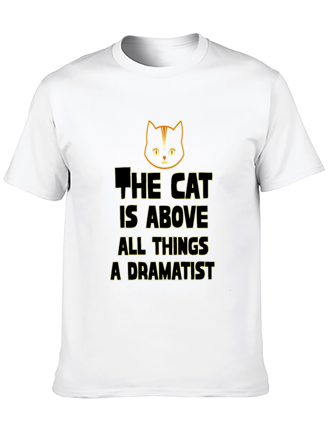 Black Cat Above All Things Dramatist Black T-Shirt view 10
