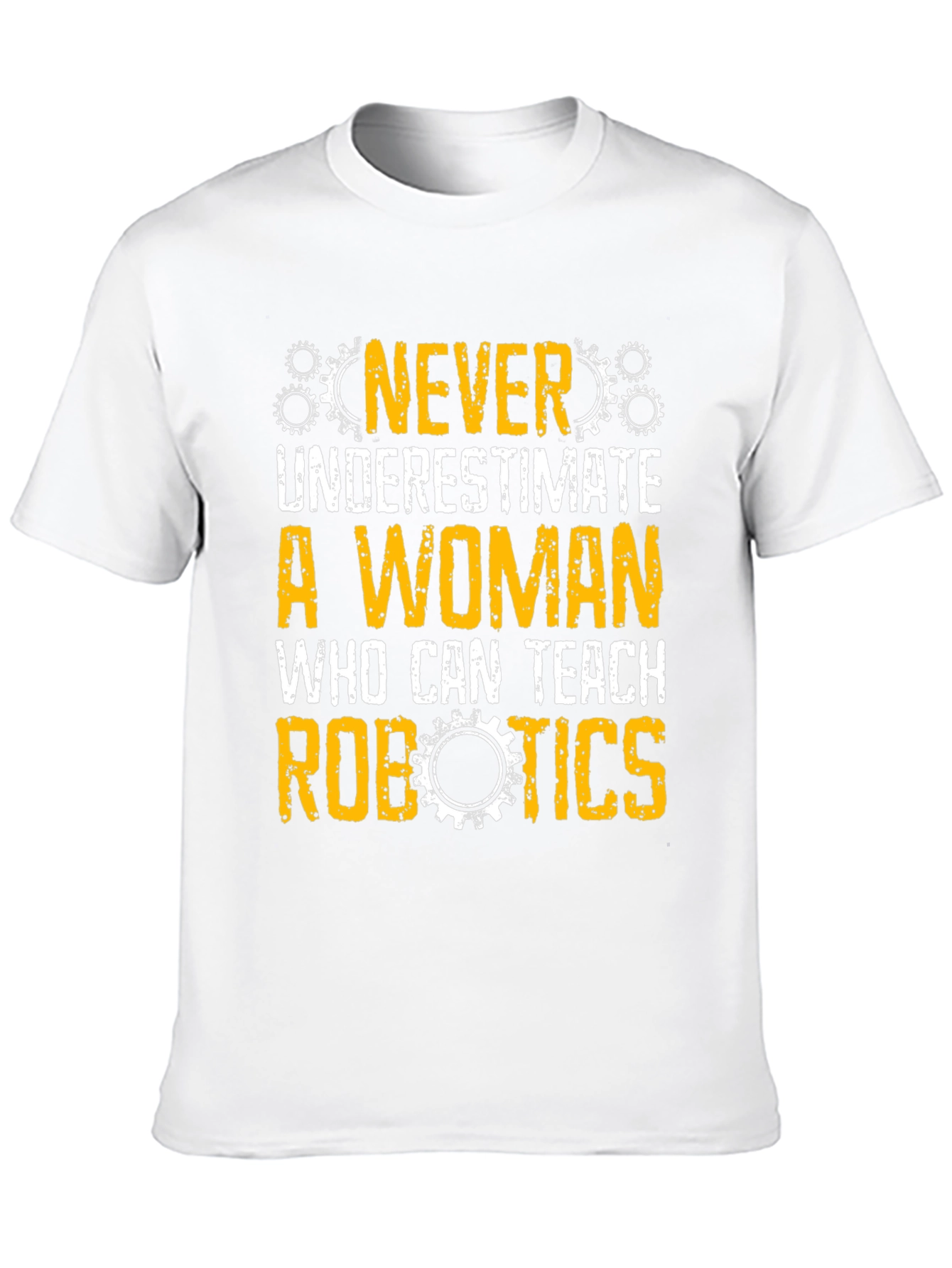 Black Never Underestimate Woman Robotics Teacher T-Shirt view 10