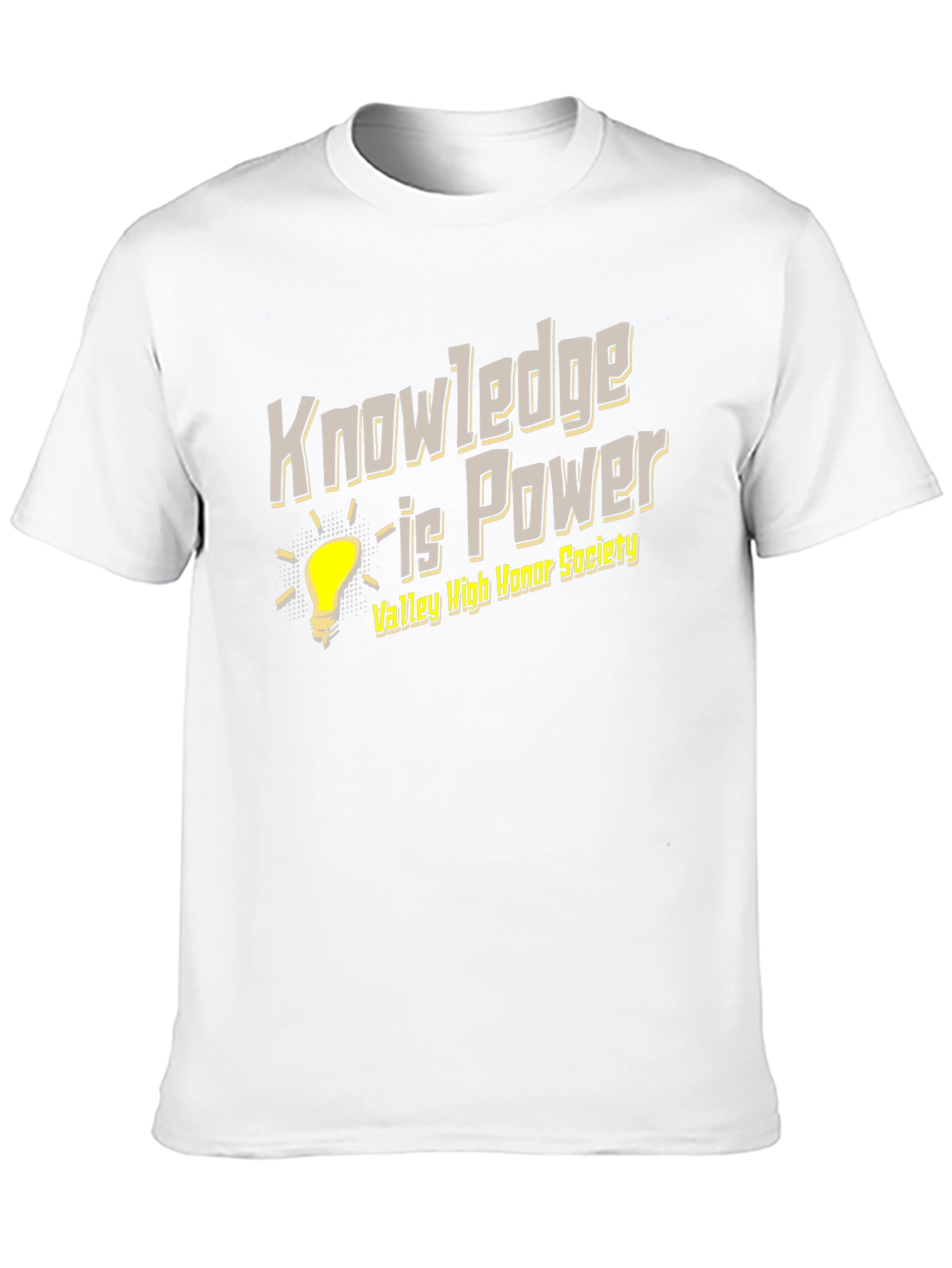Black Knowledge is Power T-Shirt - Valley High Honor Society view 10
