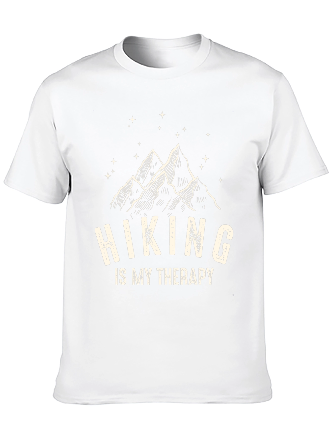 Black Hiking is My Therapy Black T-Shirt view 10