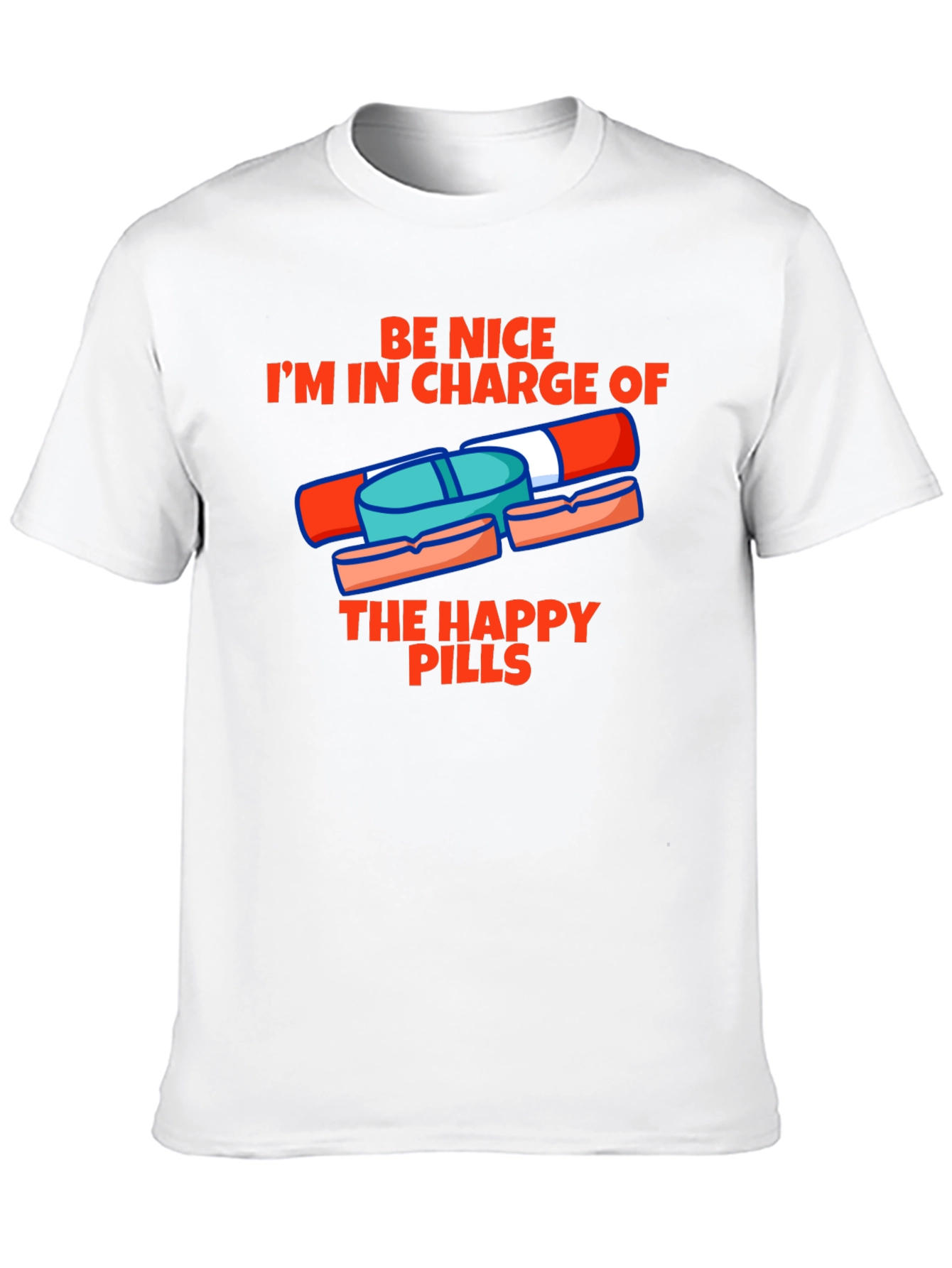 Black Happy Pills Graphic Tee - Be Nice T-Shirt view 10