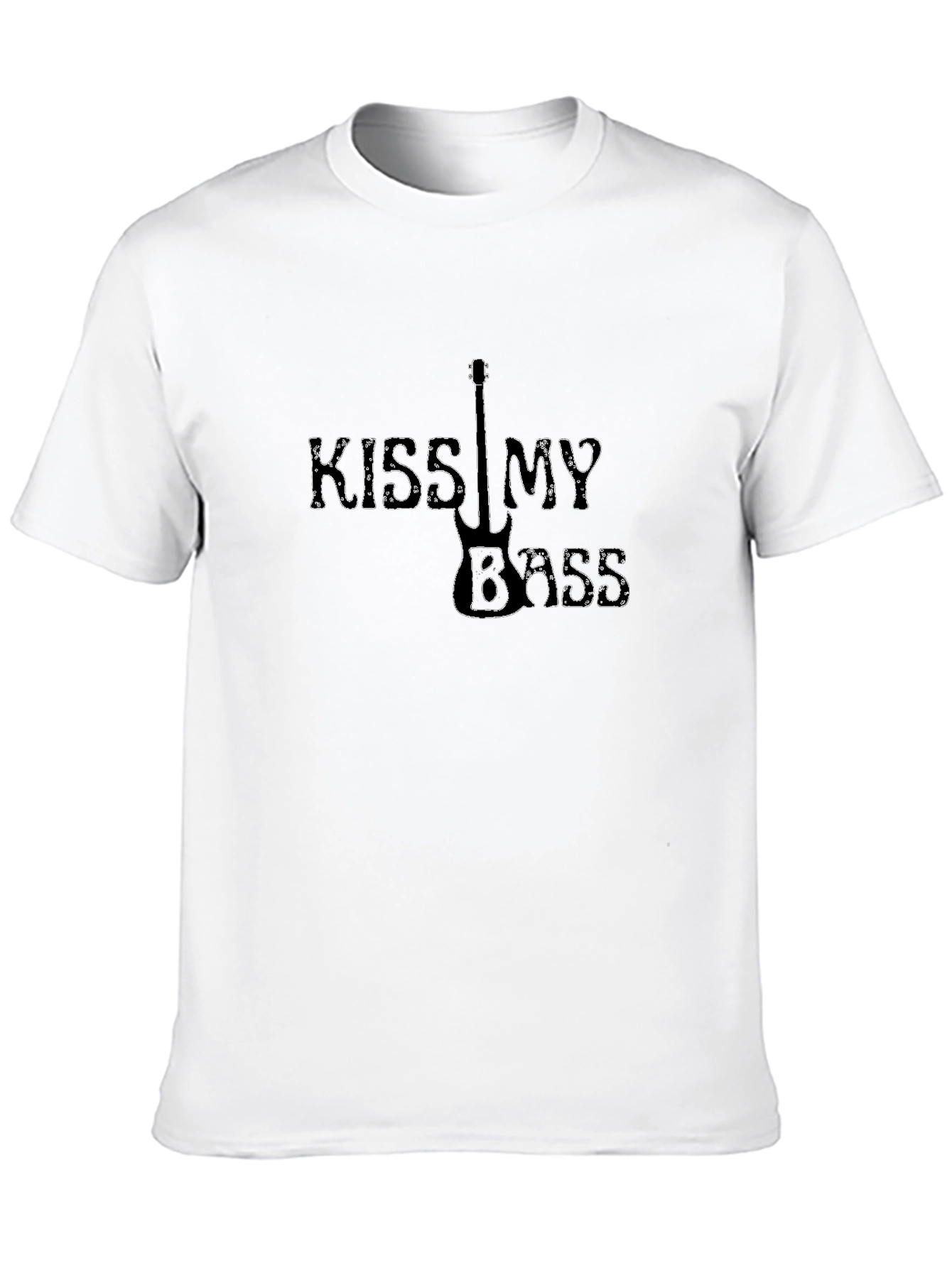 Black Kiss My Bass Black Graphic Tee view 10