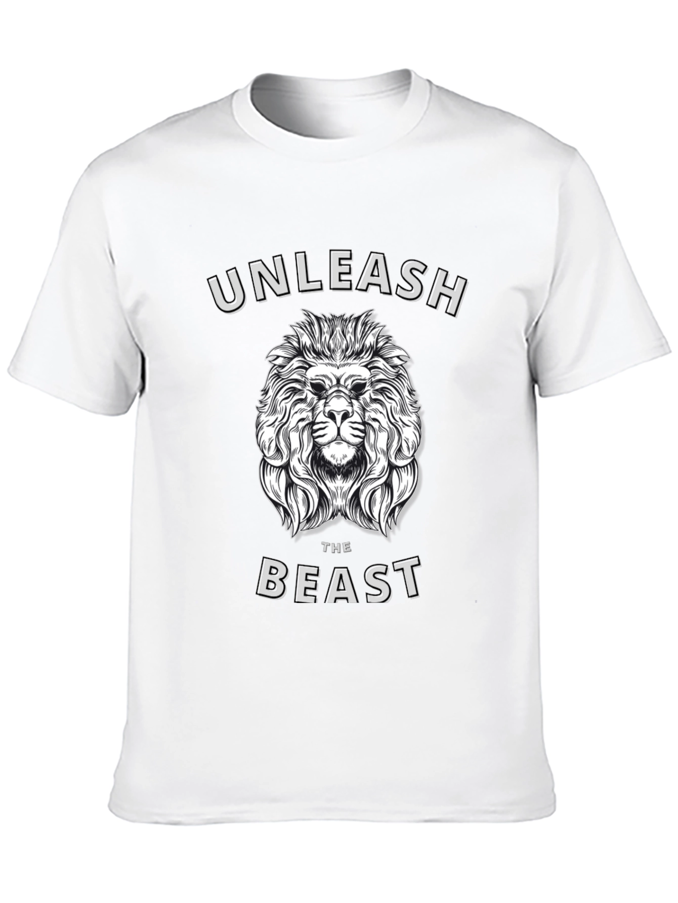 Black Unleash the Beast Lion Graphic T-Shirt - Mens view 10