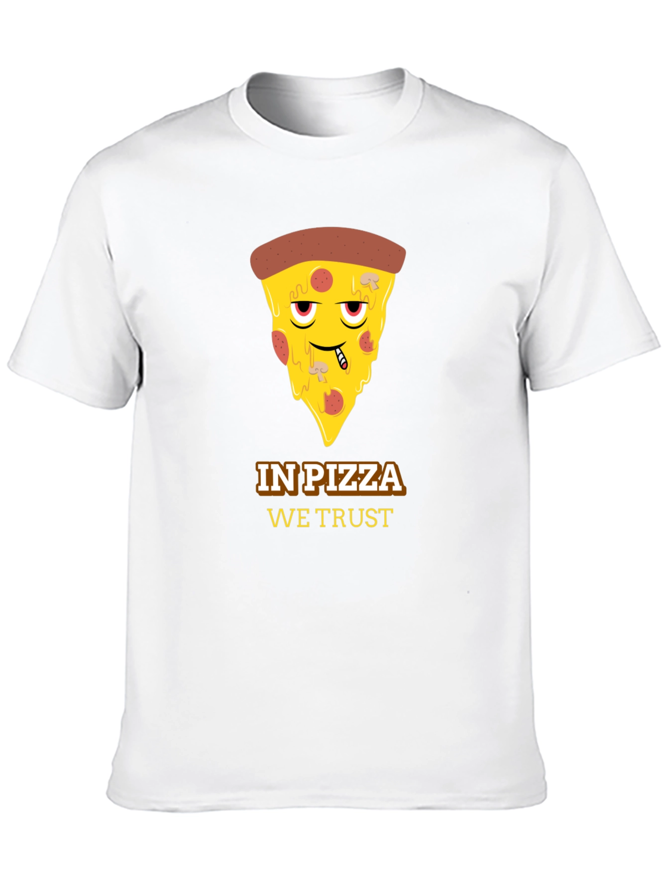 Black In Pizza We Trust Black Graphic Tee view 10
