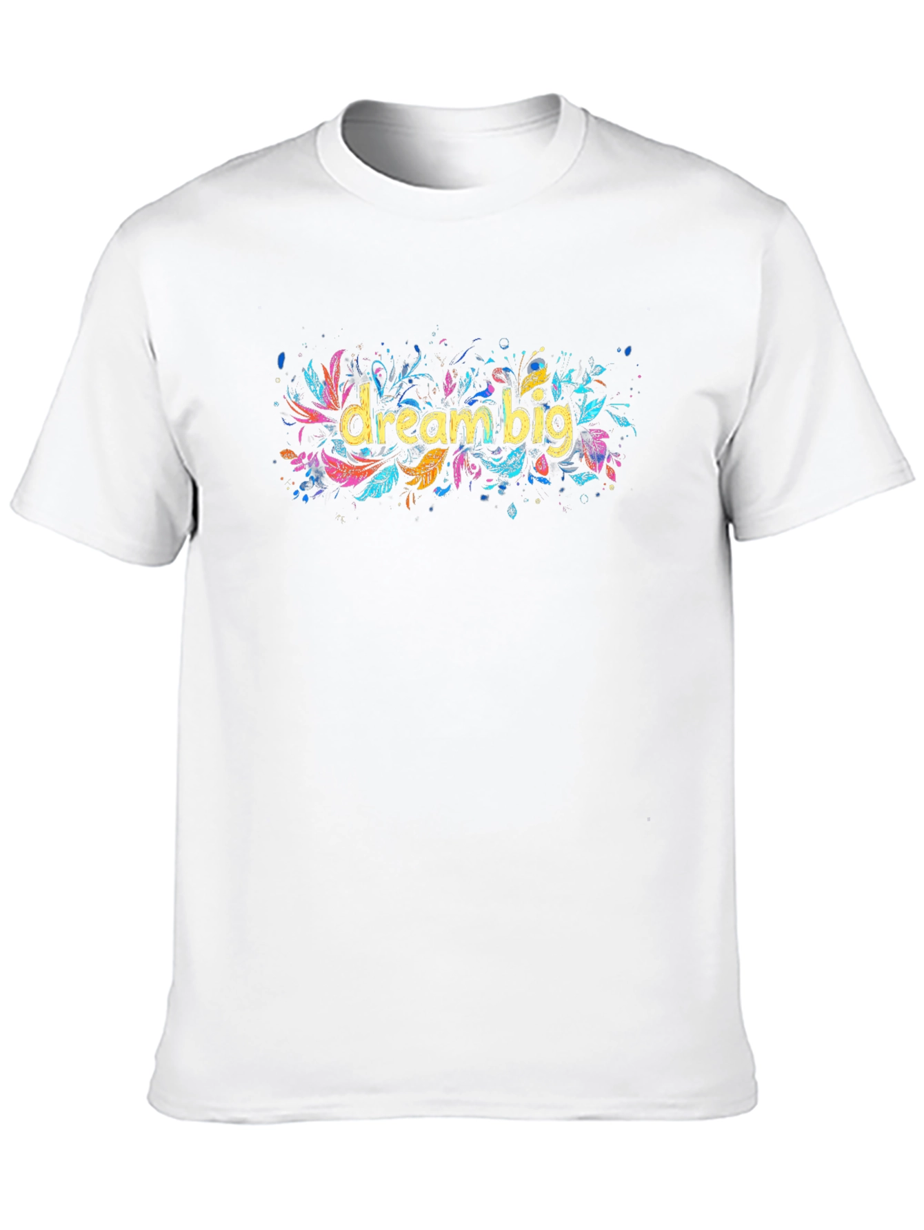 Black Dream Big Graphic Tee - Inspiring Black T-Shirt view 10