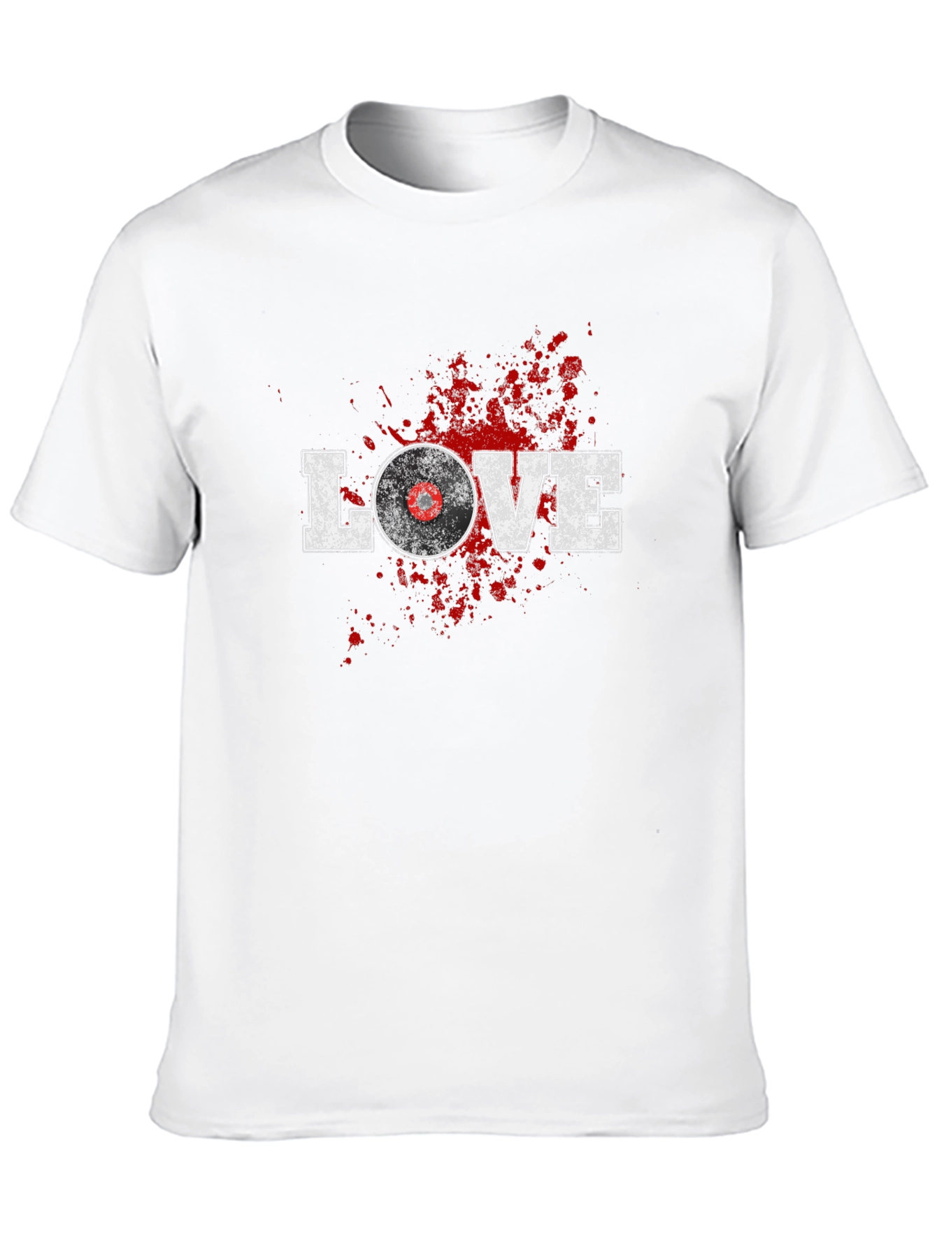 Black Love Vinyl Record T-Shirt - Retro Music Tee view 10