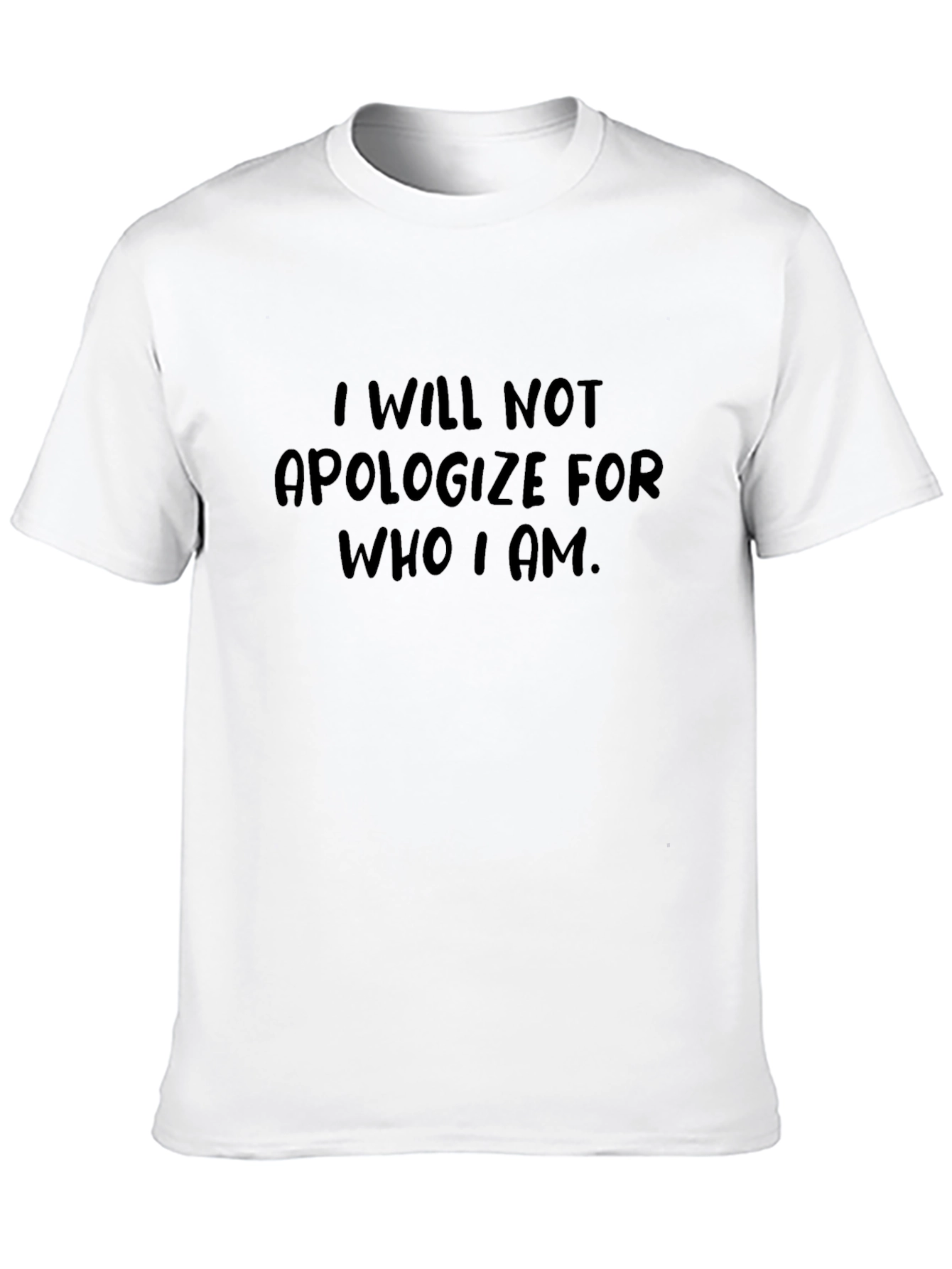 Black I Will Not Apologize T-Shirt view 10