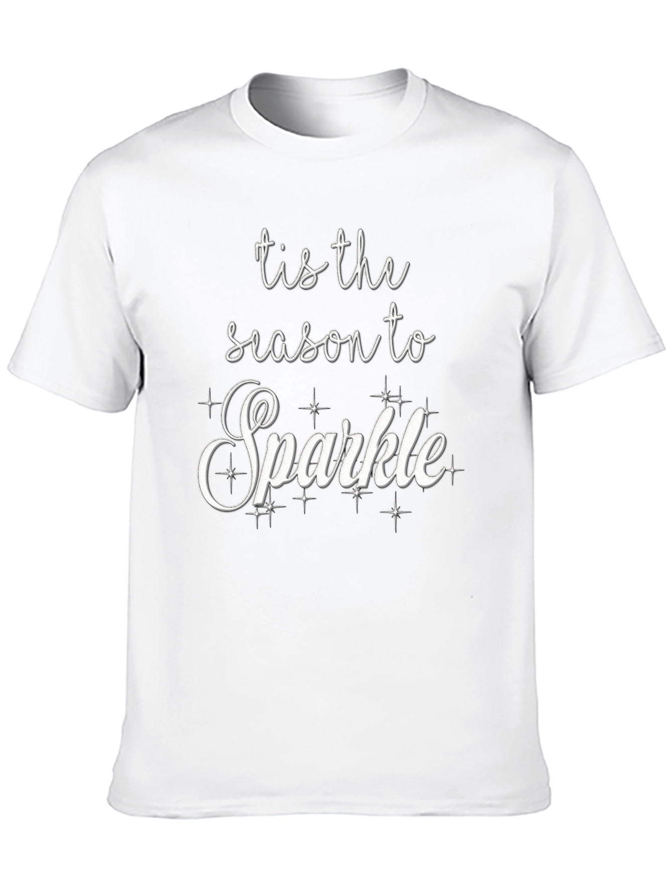 Black Tis the Season to Sparkle Black T-Shirt view 10