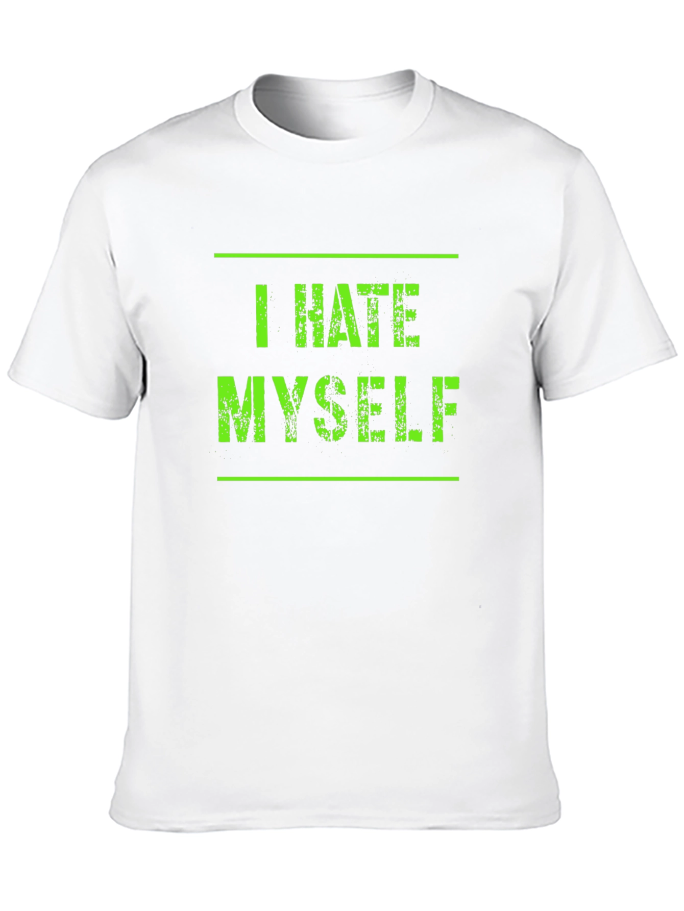 Black I Hate Myself Graphic Tee - Black view 10