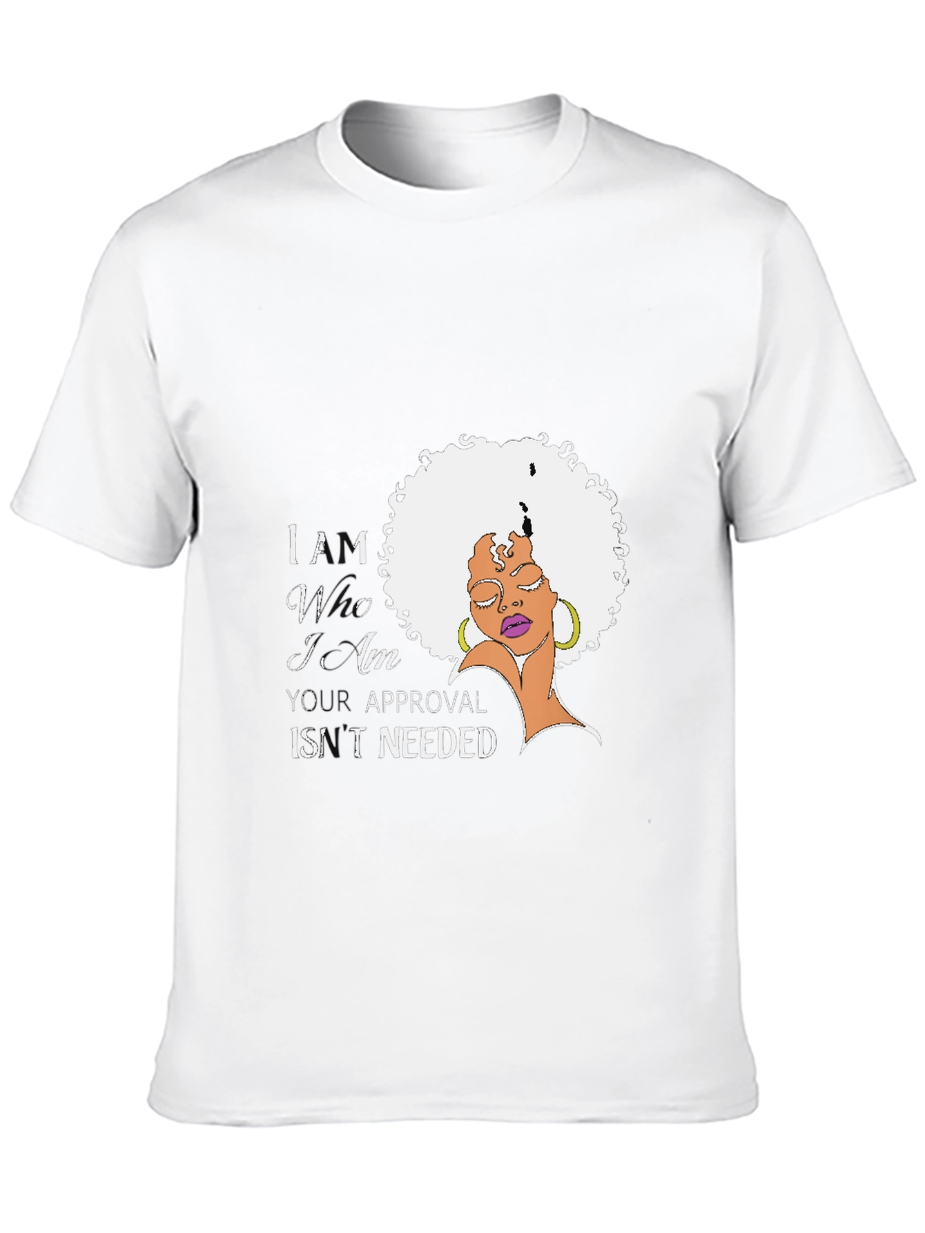 Black Confidence Black T-Shirt - Afro Woman Empowerment view 10