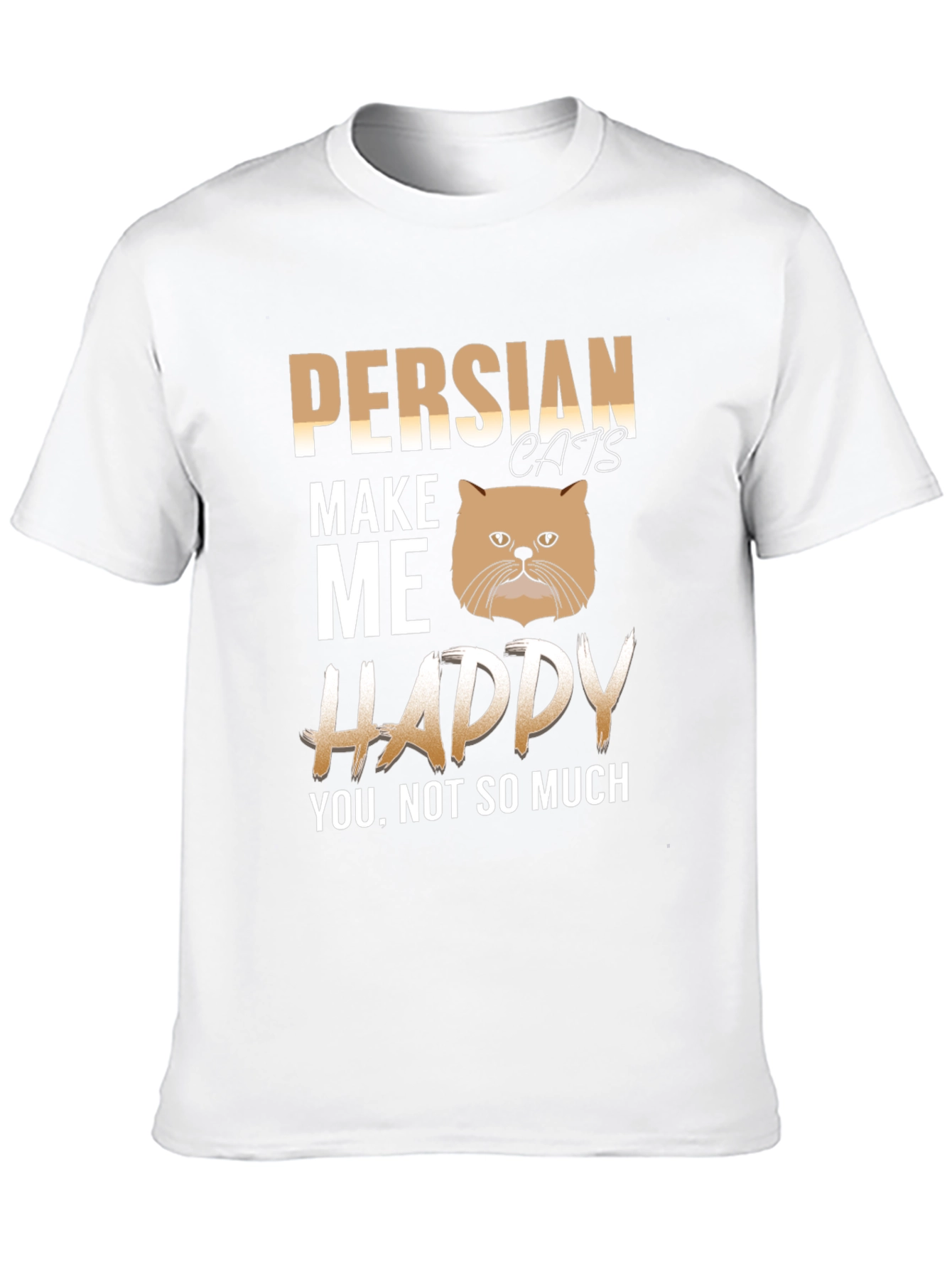 Black Persian Cat Lover T-Shirt - Funny Cat Person Tee view 10