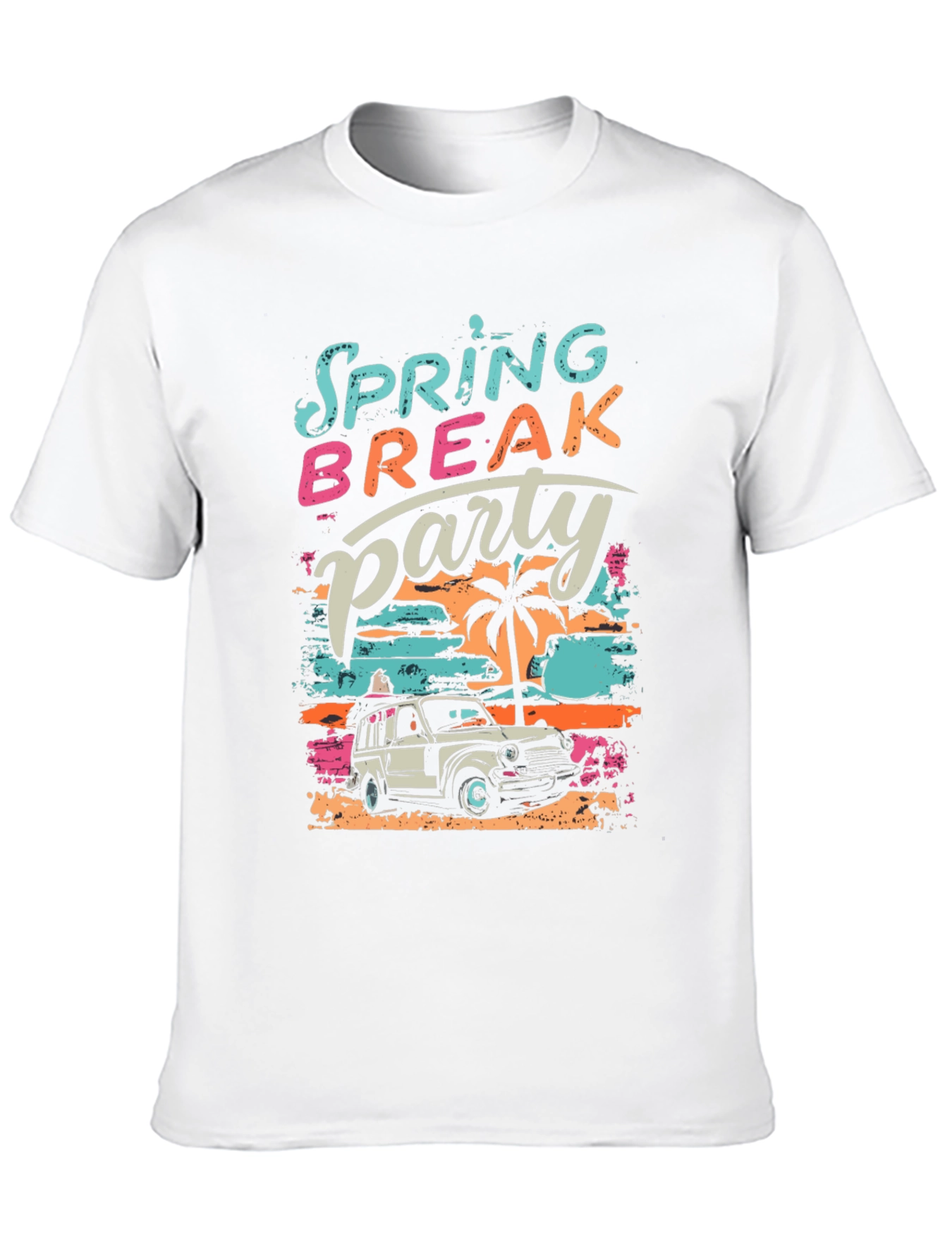 Black Spring Break Party Graphic T-Shirt view 10
