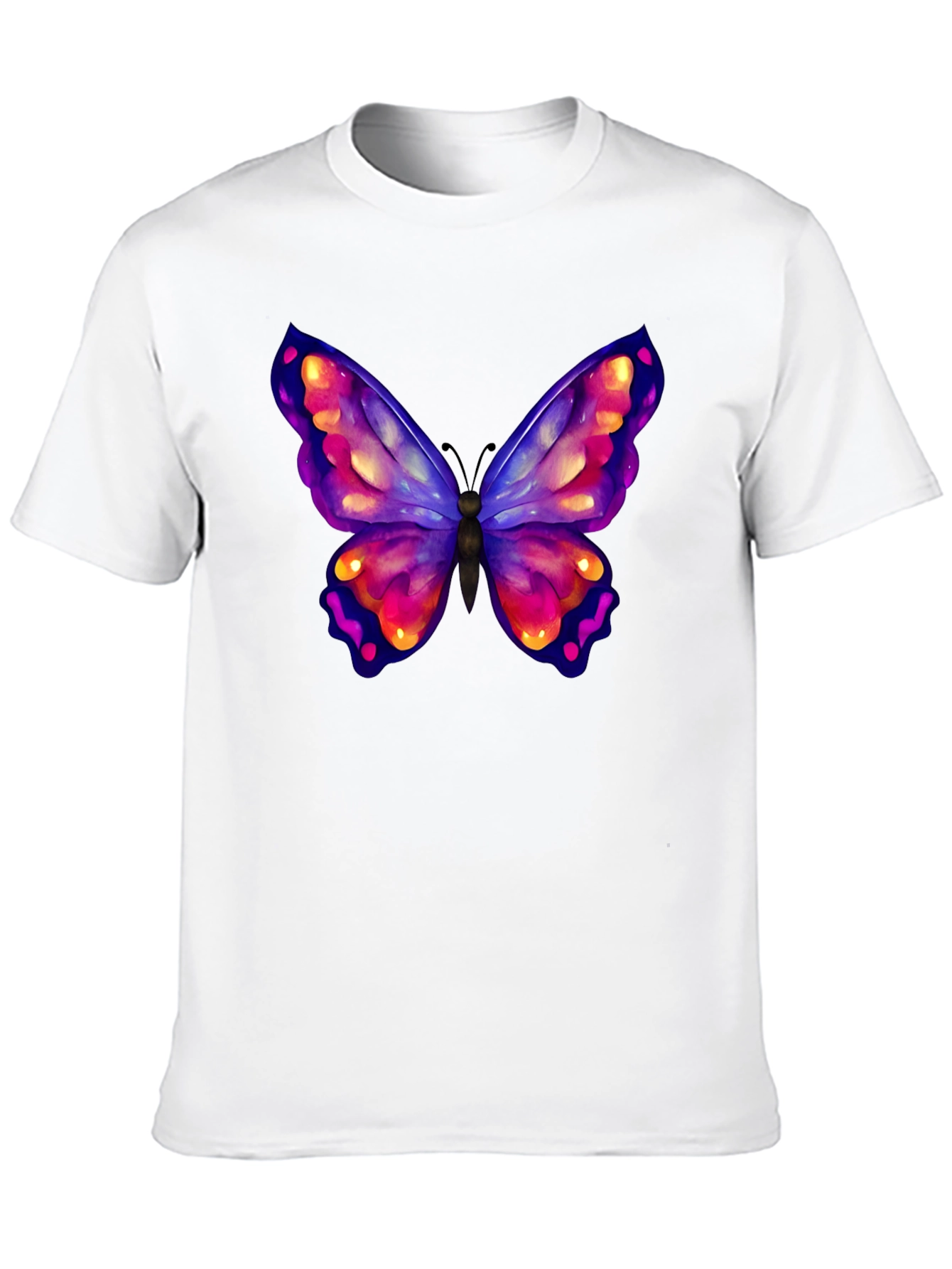Black Butterfly Graphic Black T-Shirt view 10