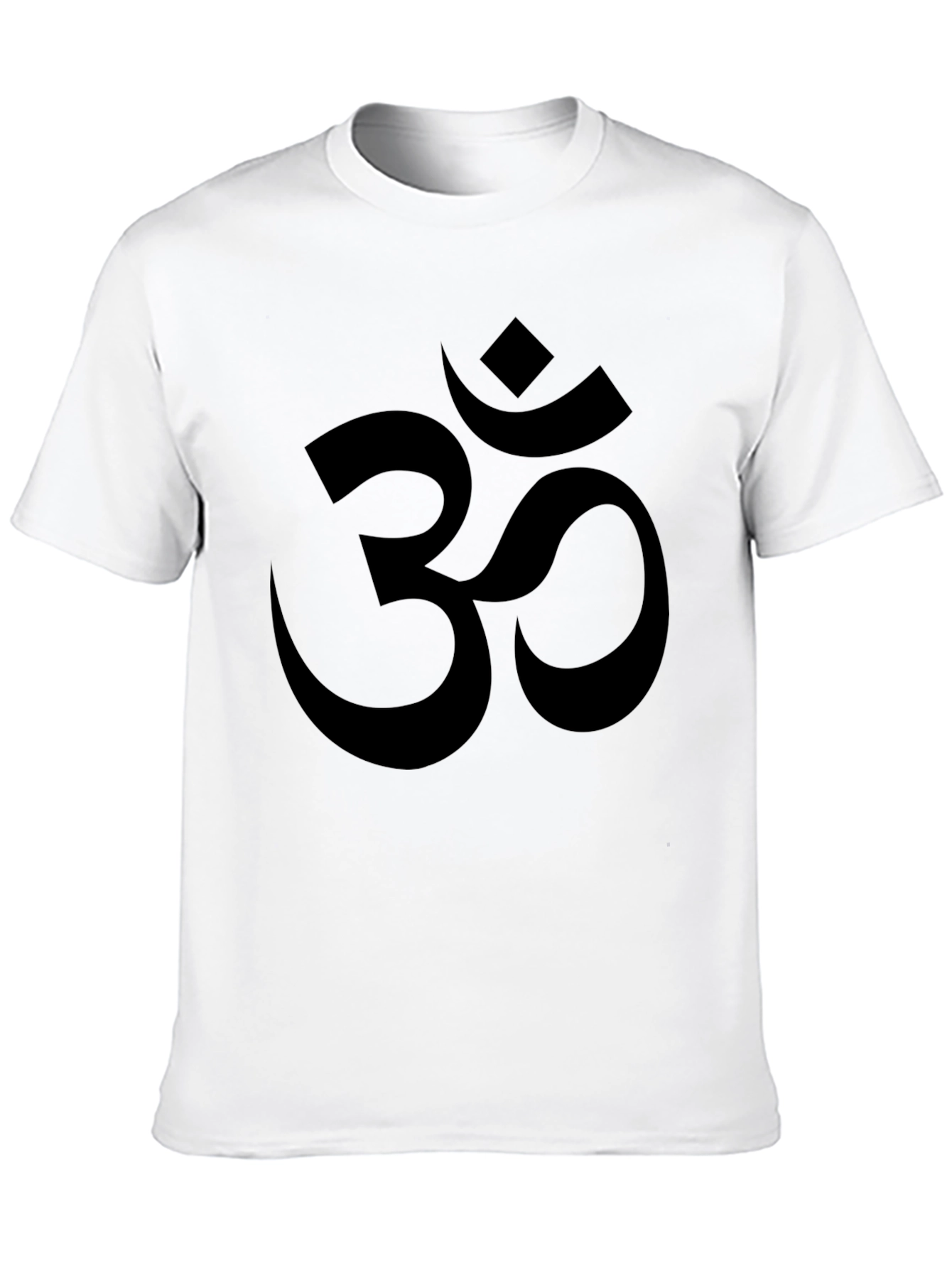 Black Men's Black Om Symbol T-Shirt view 10