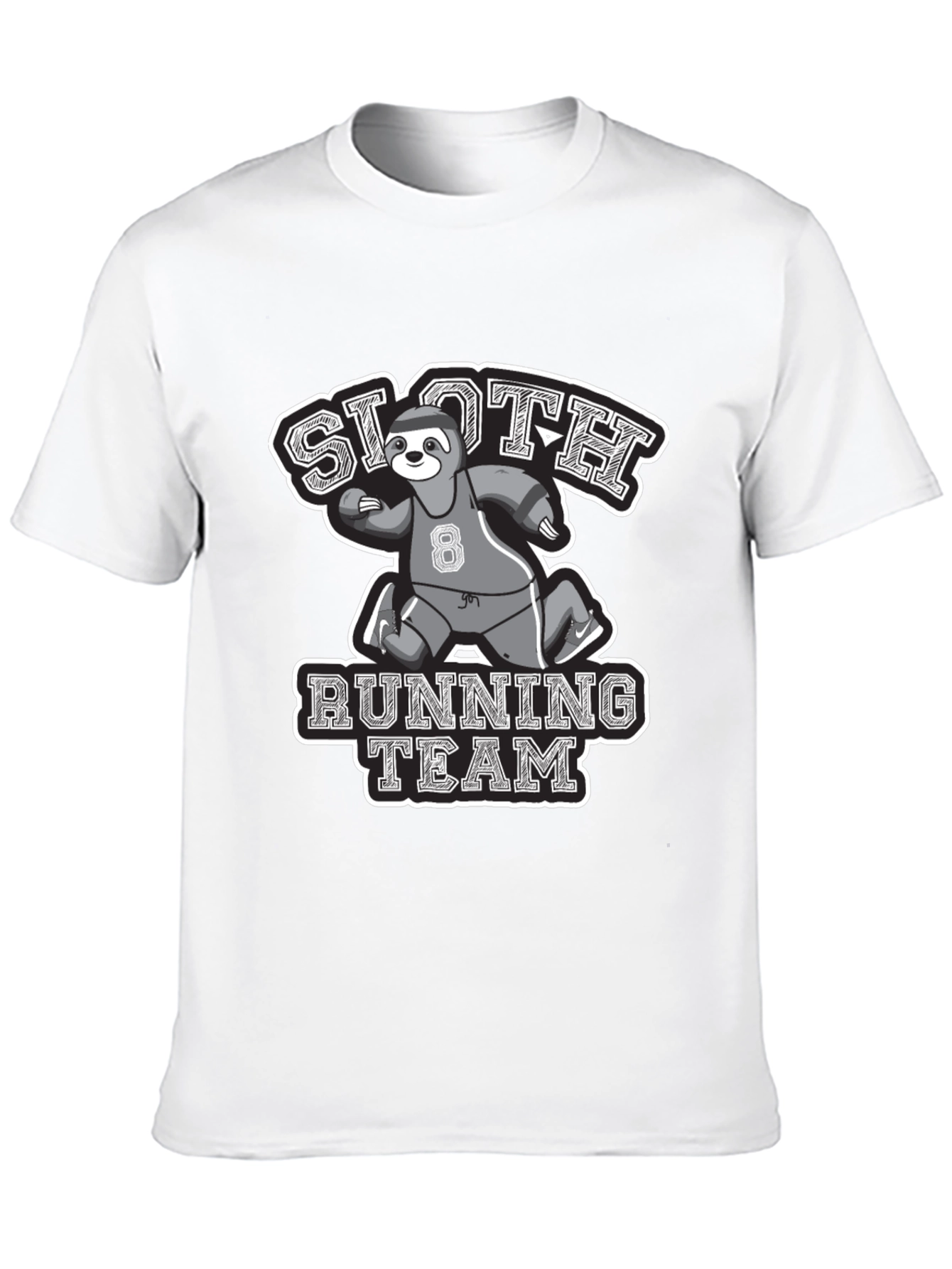 Black Sloth Running Team Graphic Tee view 10