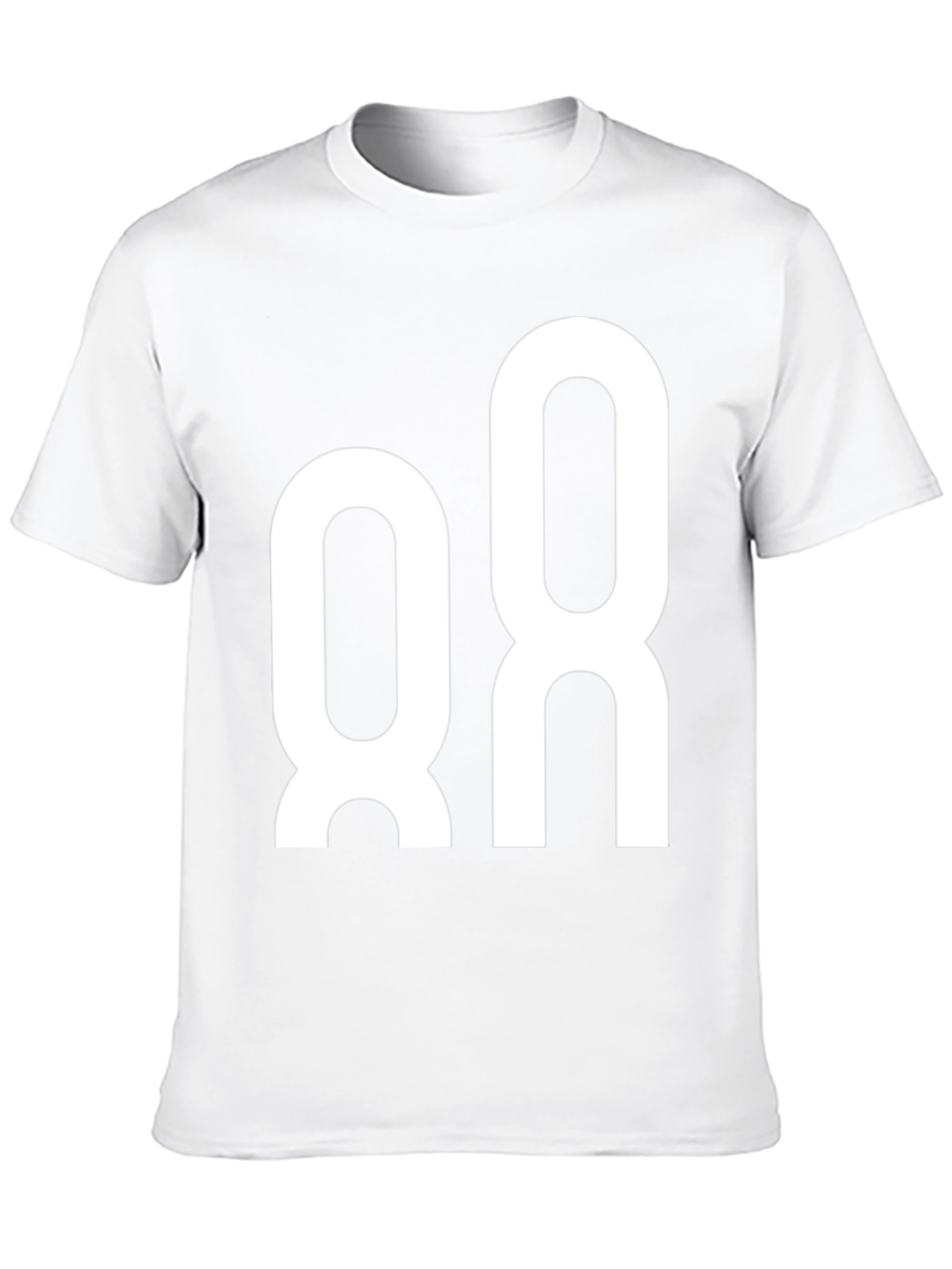 Black Modern White Graphic Tee view 10