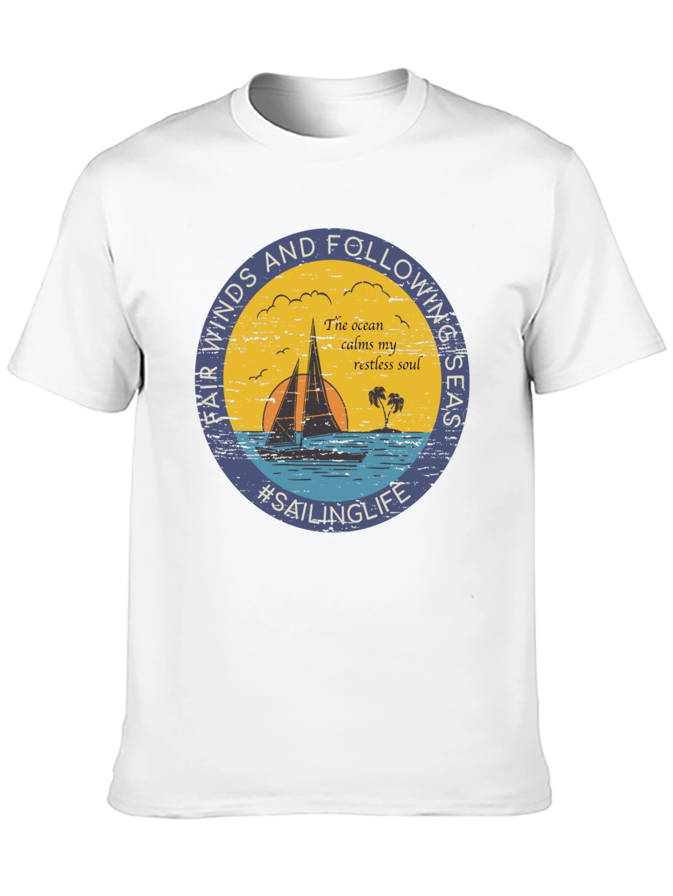 Black Sailing Life Graphic Tee - Fair Winds & Following Seas view 10