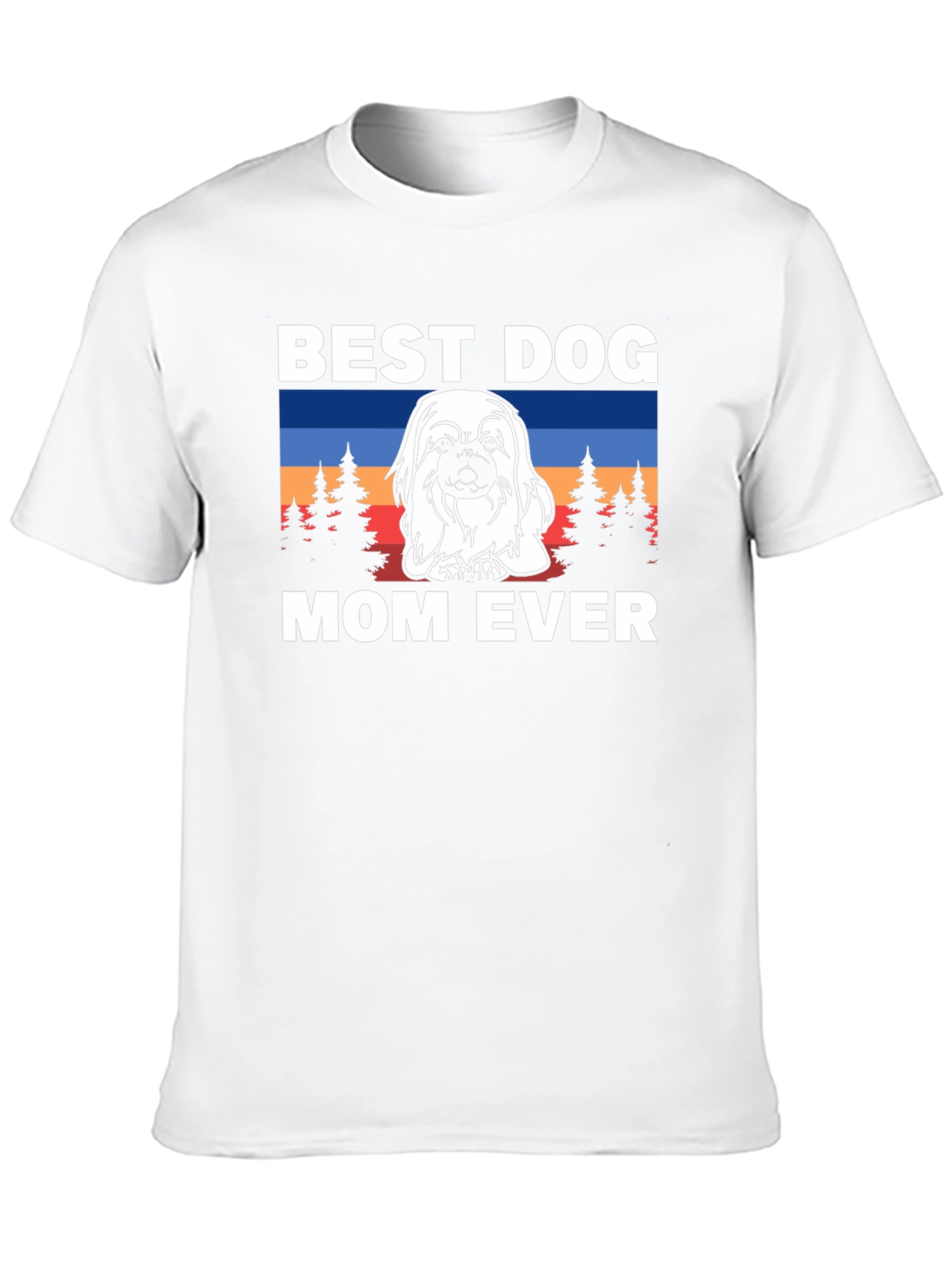 Black Best Dog Mom Ever T-Shirt - Cute Pekingese Design view 10