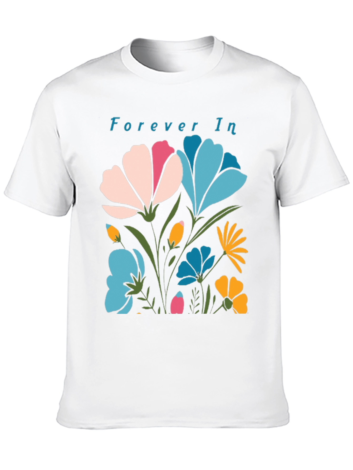 Black Forever In Floral T-Shirt view 10