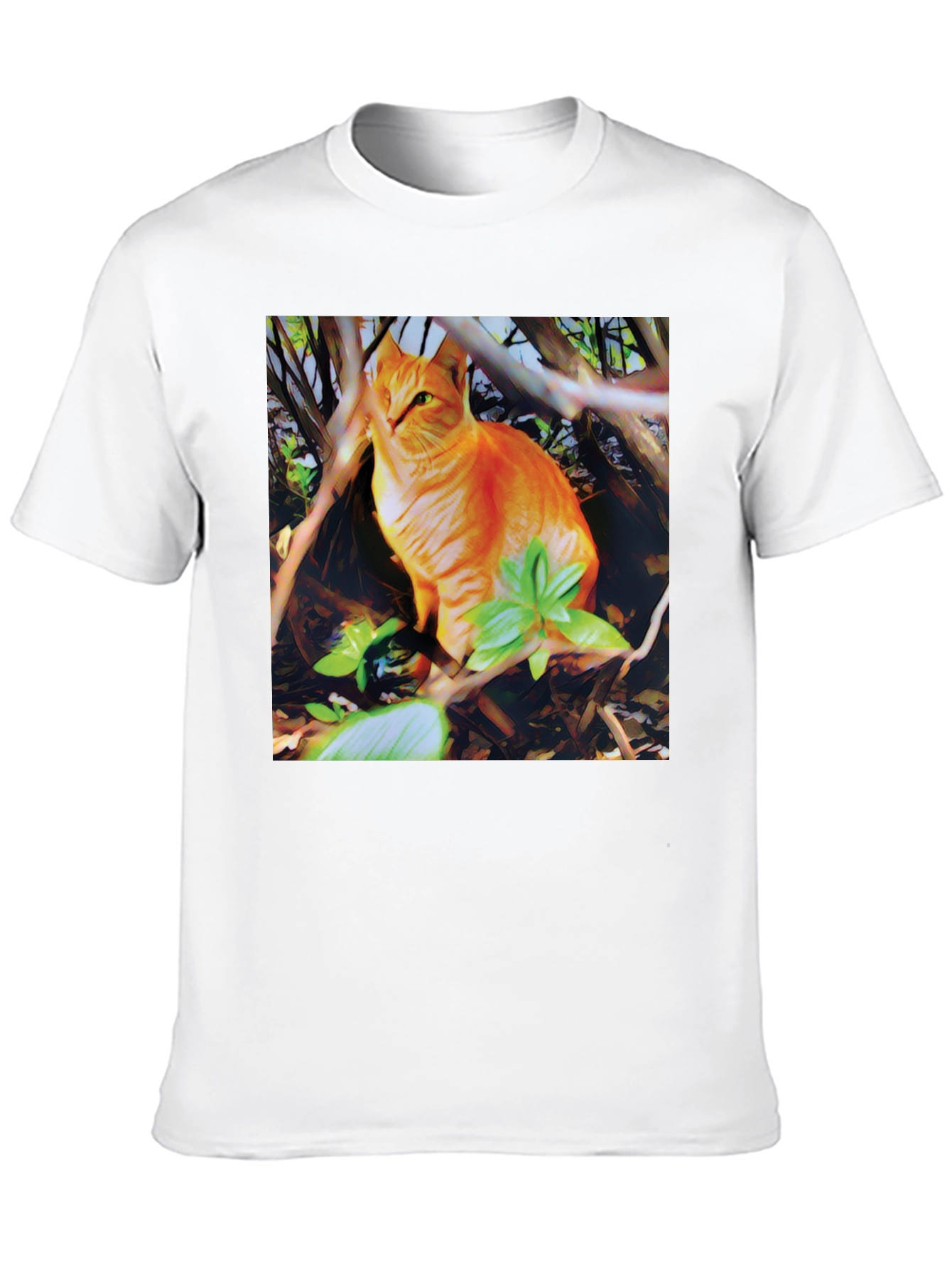 Black Ginger Cat T-Shirt: Stylish Graphic Tee for Cat Lovers view 10