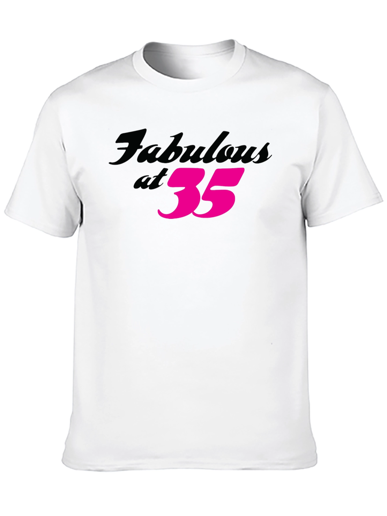 Black Fabulous at 35 Birthday T-Shirt view 10
