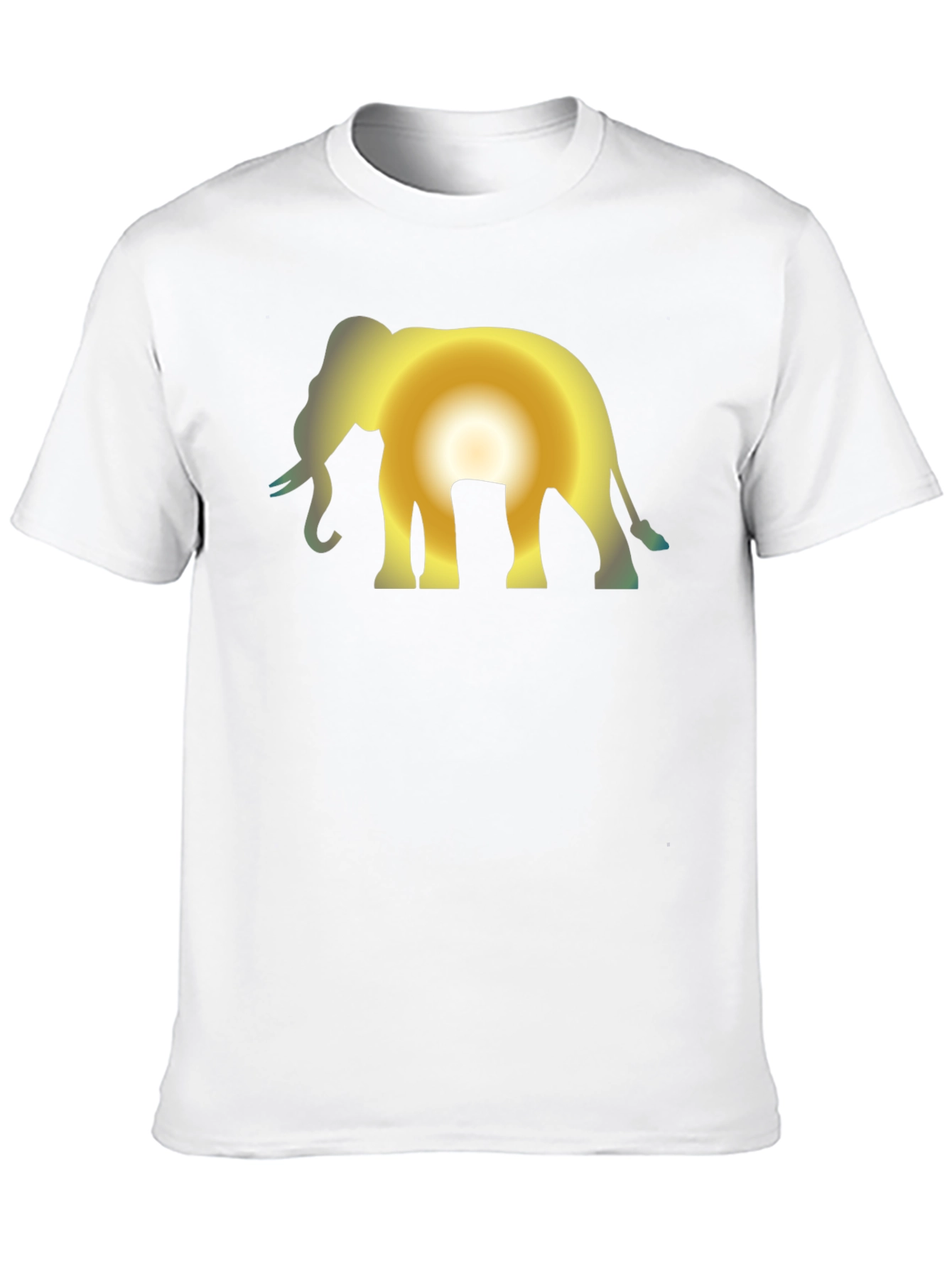 Black Elephant Sunset Black T-Shirt view 10